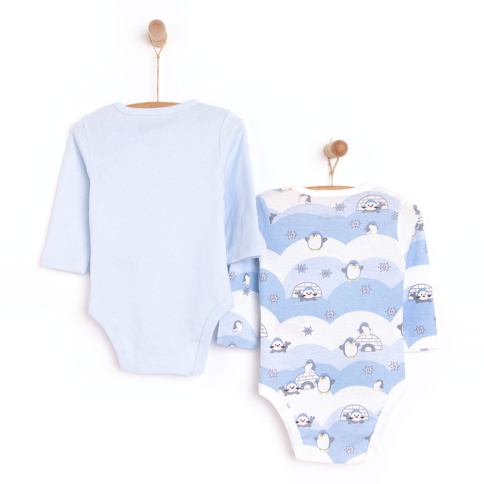 Erkek 2li Uzun Kol Body Erkek Bebek