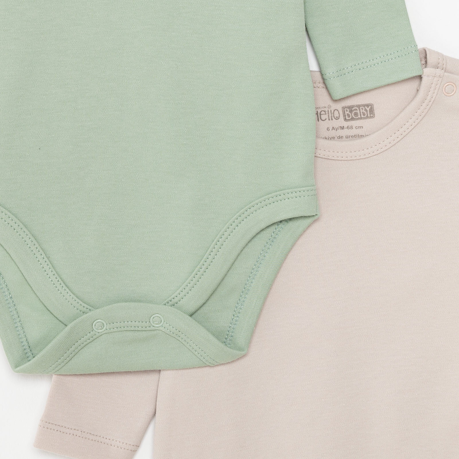 Erkek 2li Uzun Kol Body Erkek Bebek