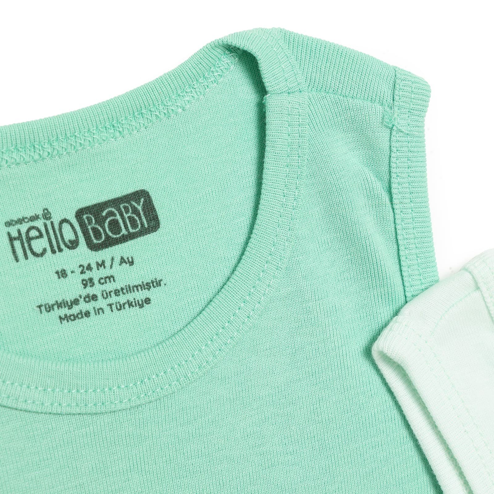 Erkek Bebek 2li Atlet Bisiklet Yaka Atlet Kol