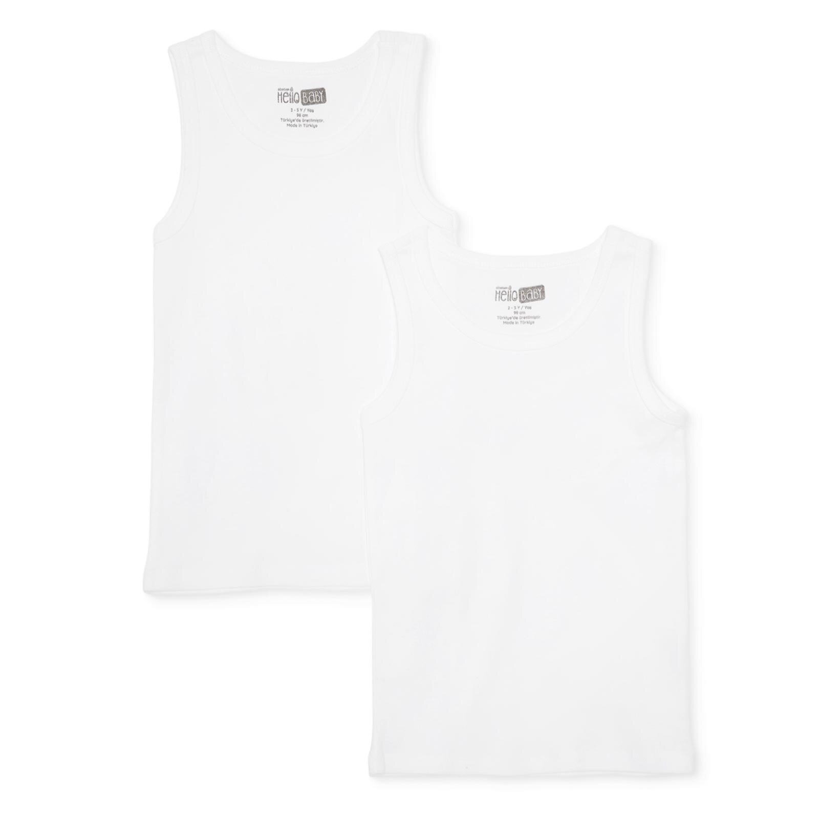 Erkek Bebek 2li Atlet Bisiklet Yaka Atlet Kol Erkek Bebek 2li Atlet Bisiklet Yaka Atlet Kol