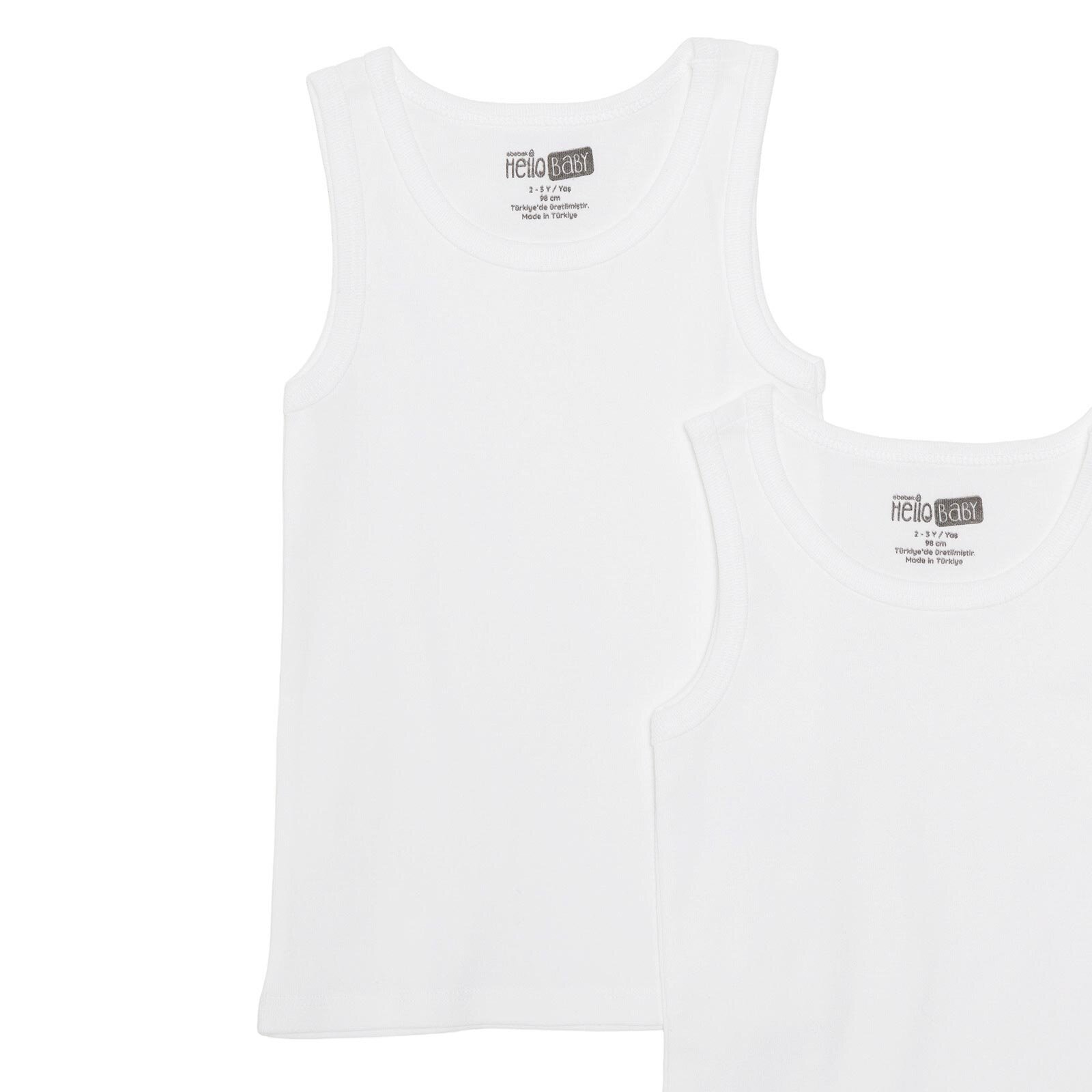 Erkek Bebek 2li Atlet Bisiklet Yaka Atlet Kol Erkek Bebek 2li Atlet Bisiklet Yaka Atlet Kol