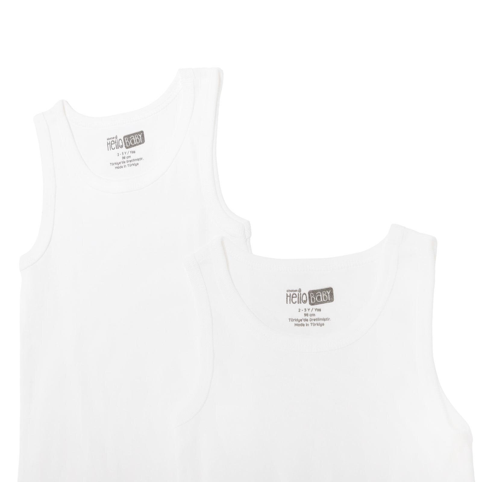 Erkek Bebek 2li Atlet Bisiklet Yaka Atlet Kol Erkek Bebek 2li Atlet Bisiklet Yaka Atlet Kol