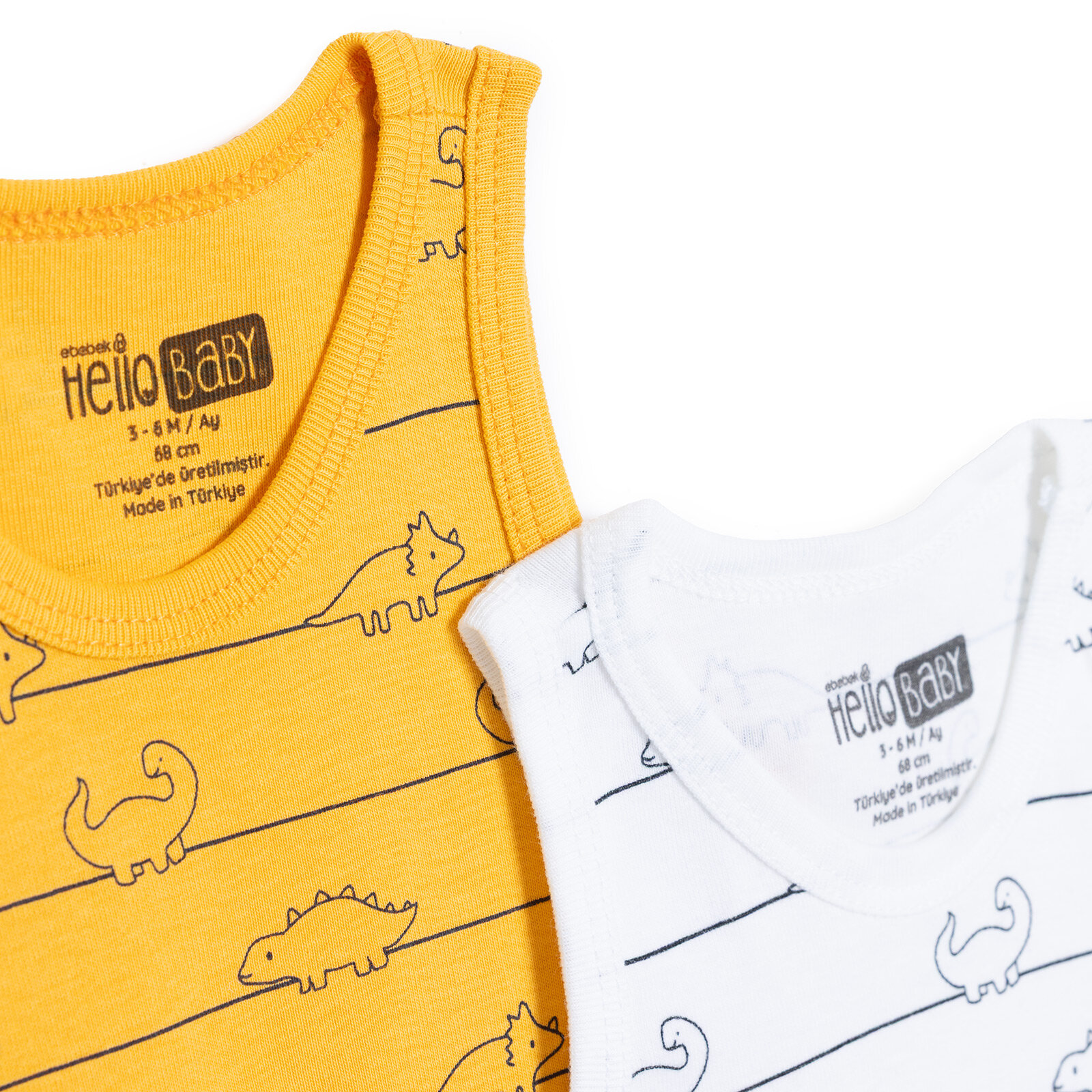 Erkek Bebek 2li Atlet Body Bisiklet Yaka Atlet Kol Erkek Bebek 2li Atlet Body Bisiklet Yaka Atlet Kol