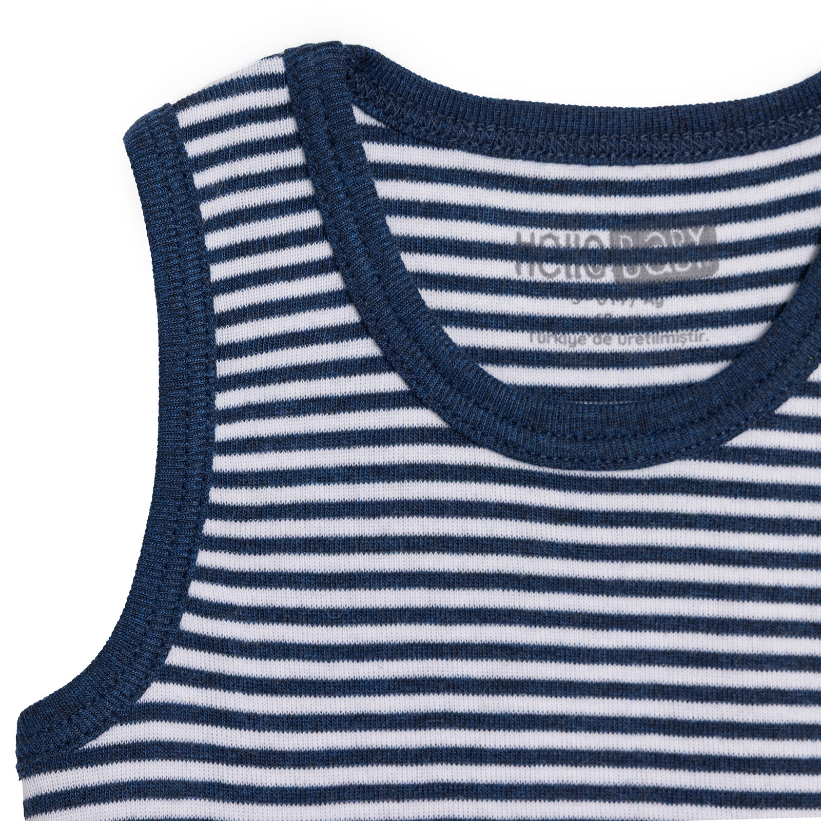 Erkek Bebek 2li Atlet Body Bisiklet Yaka Atlet Kol