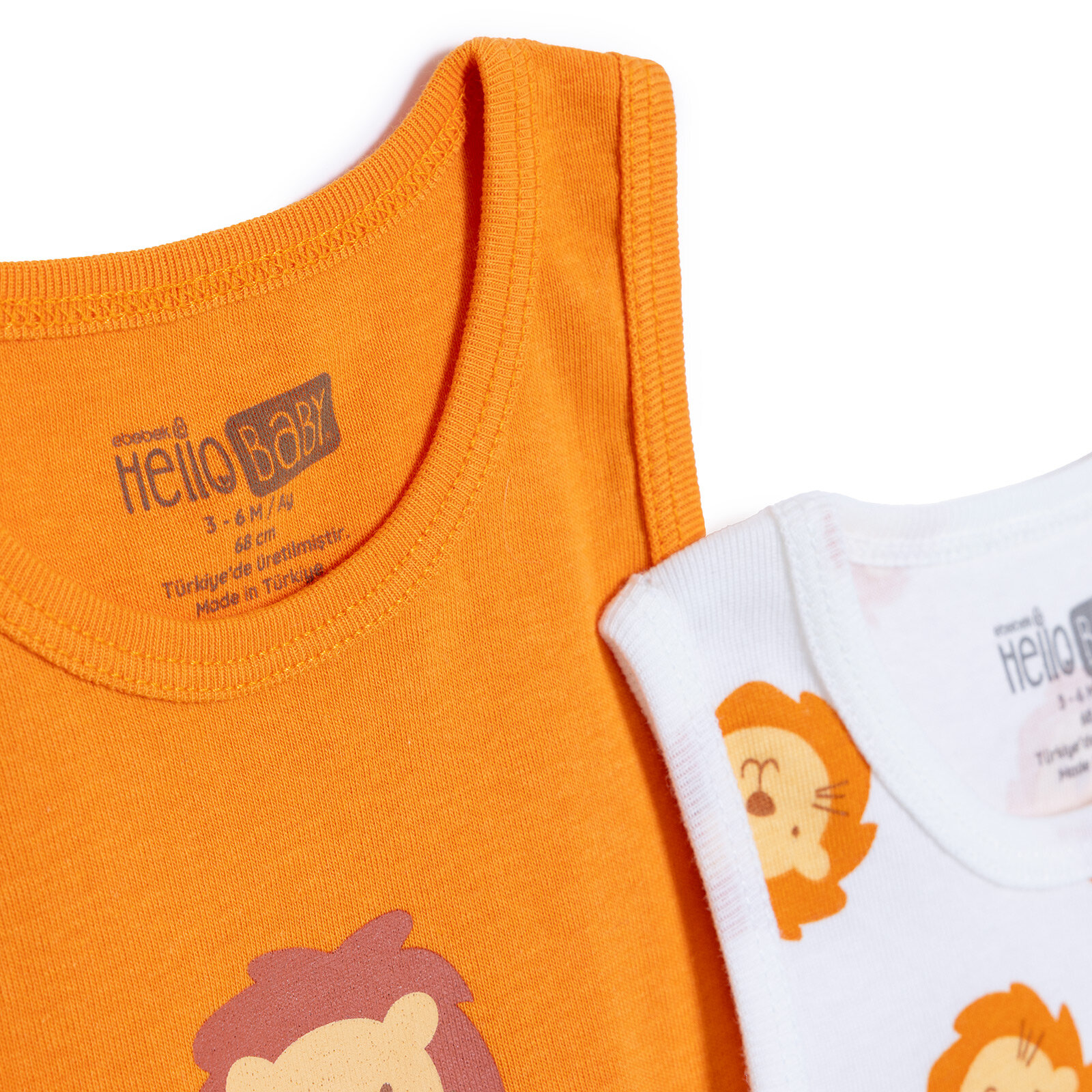 Erkek Bebek 2li Atlet Body Bisiklet Yaka Atlet Kol Erkek Bebek 2li Atlet Body Bisiklet Yaka Atlet Kol