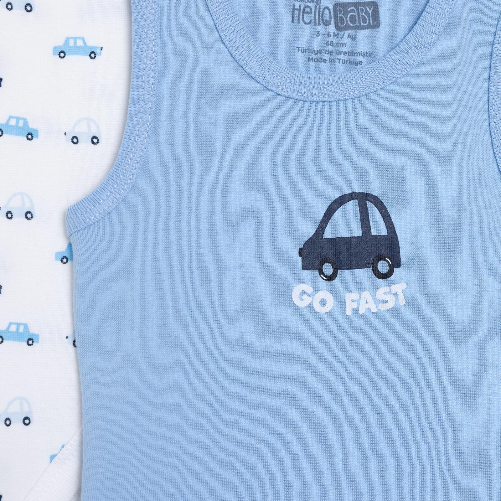 Erkek Bebek 2li Atlet Body Bisiklet Yaka Atlet Kol Erkek Bebek 2li Atlet Body Bisiklet Yaka Atlet Kol