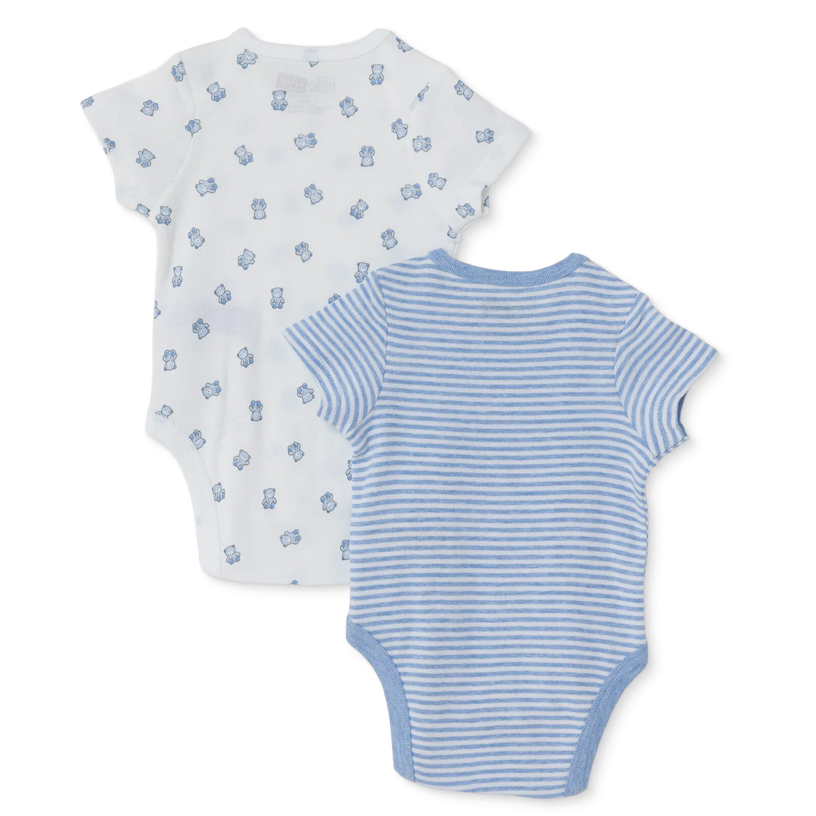 Erkek Bebek 2li Kısa Kol Body Ribana Zarf Yaka Kısa Kol