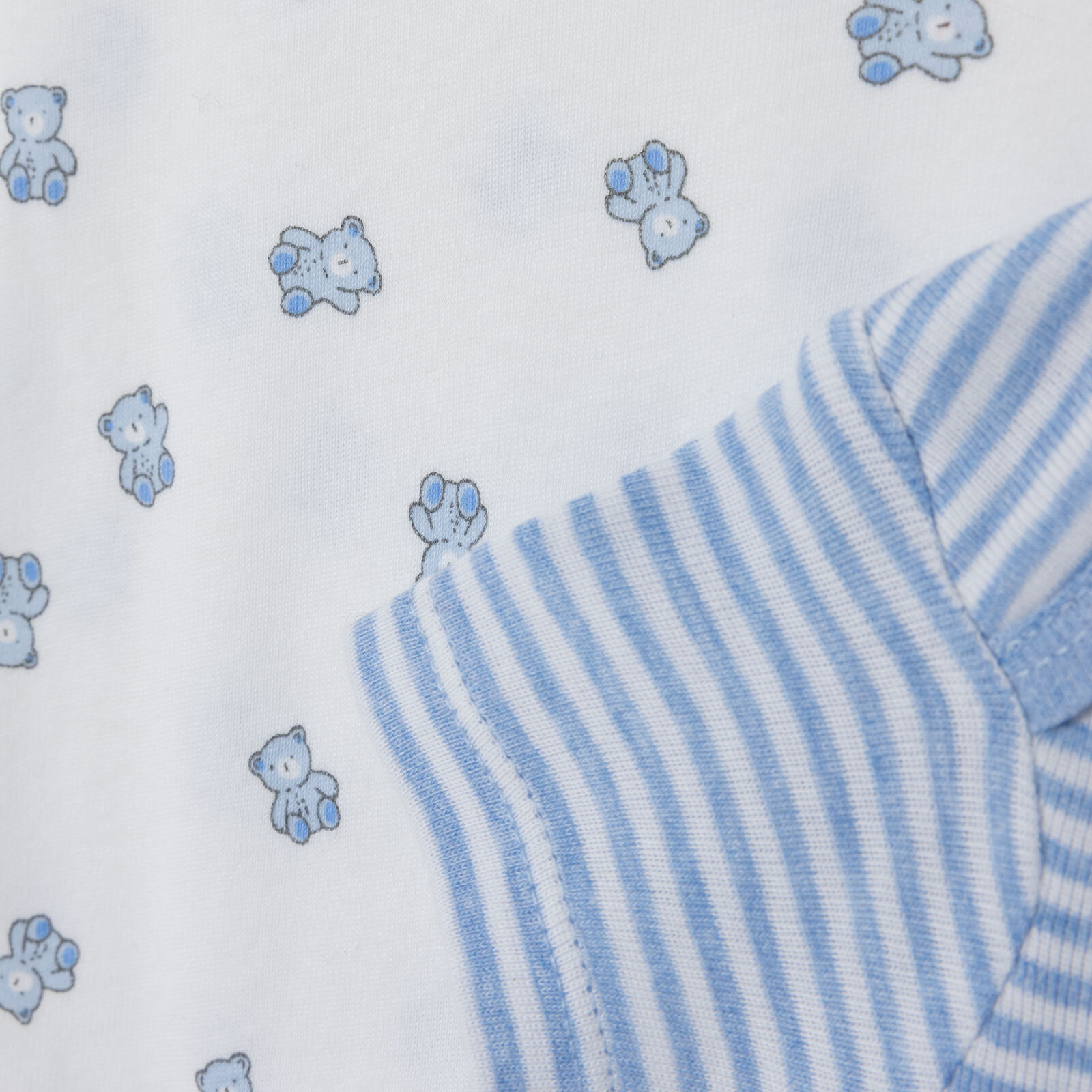 Erkek Bebek 2li Kısa Kol Body Ribana Zarf Yaka Kısa Kol