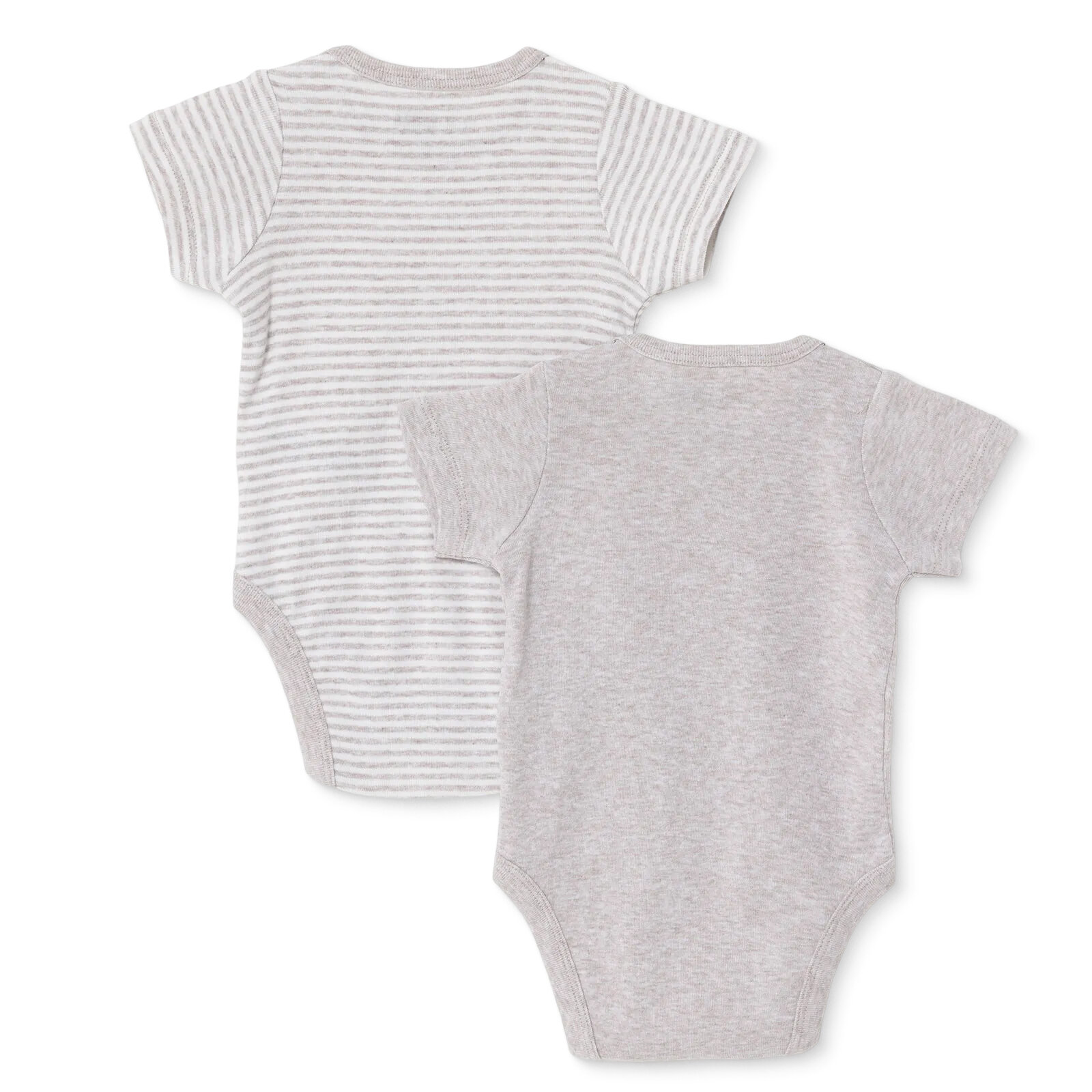 Erkek Bebek 2li Kısa Kol Body Ribana Zarf Yaka Kısa Kol