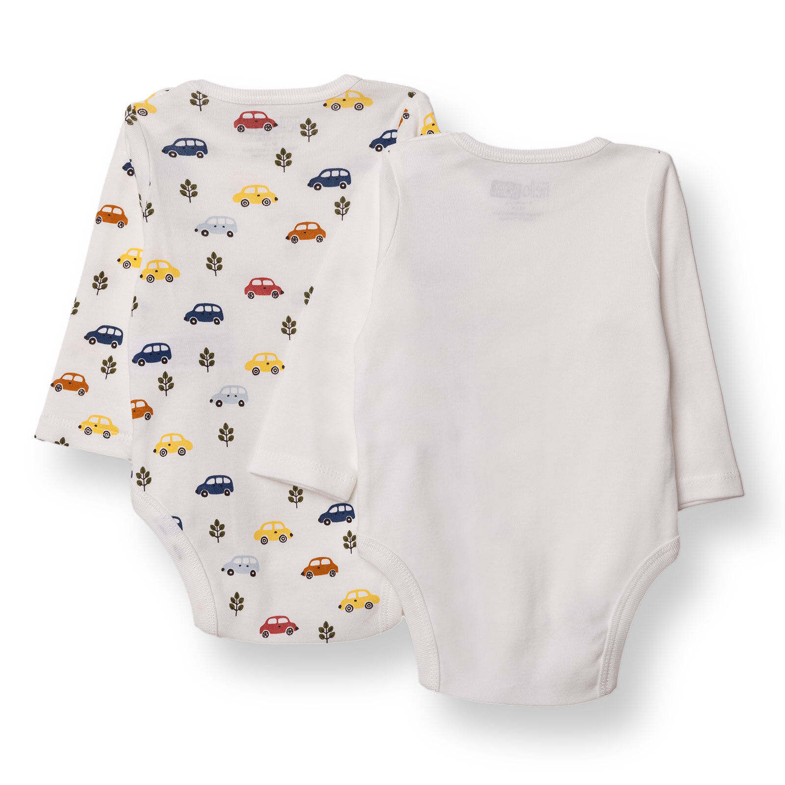 Erkek Bebek 2li Uzun Kol Body Çıtçıtlı Yaka Ribana Paça