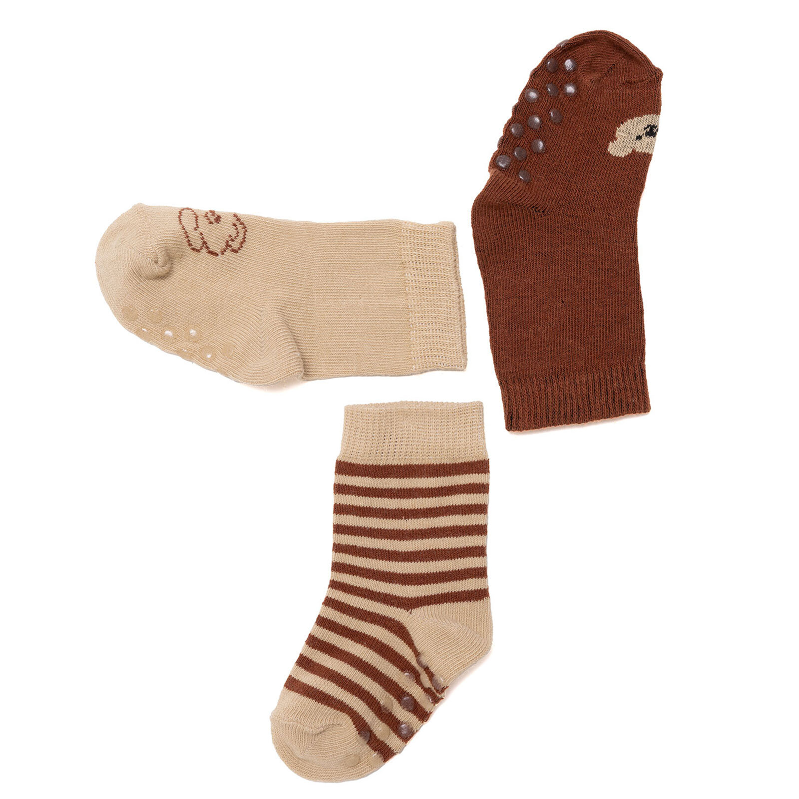 Erkek Bebek 3lü Kaydırmaz Çorap Erkek Bebek 3lü Kaydırmaz Çorap