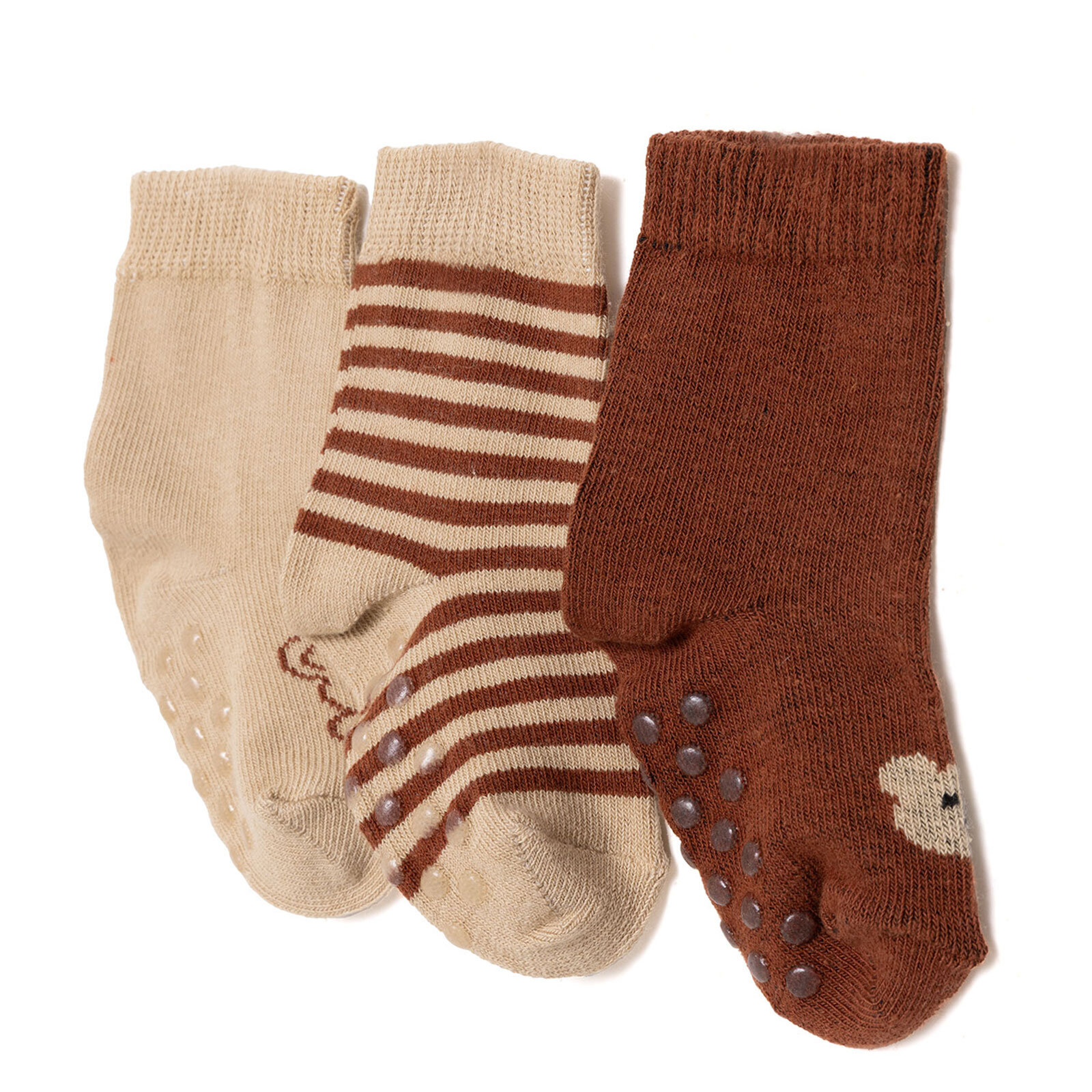 Erkek Bebek 3lü Kaydırmaz Çorap Erkek Bebek 3lü Kaydırmaz Çorap