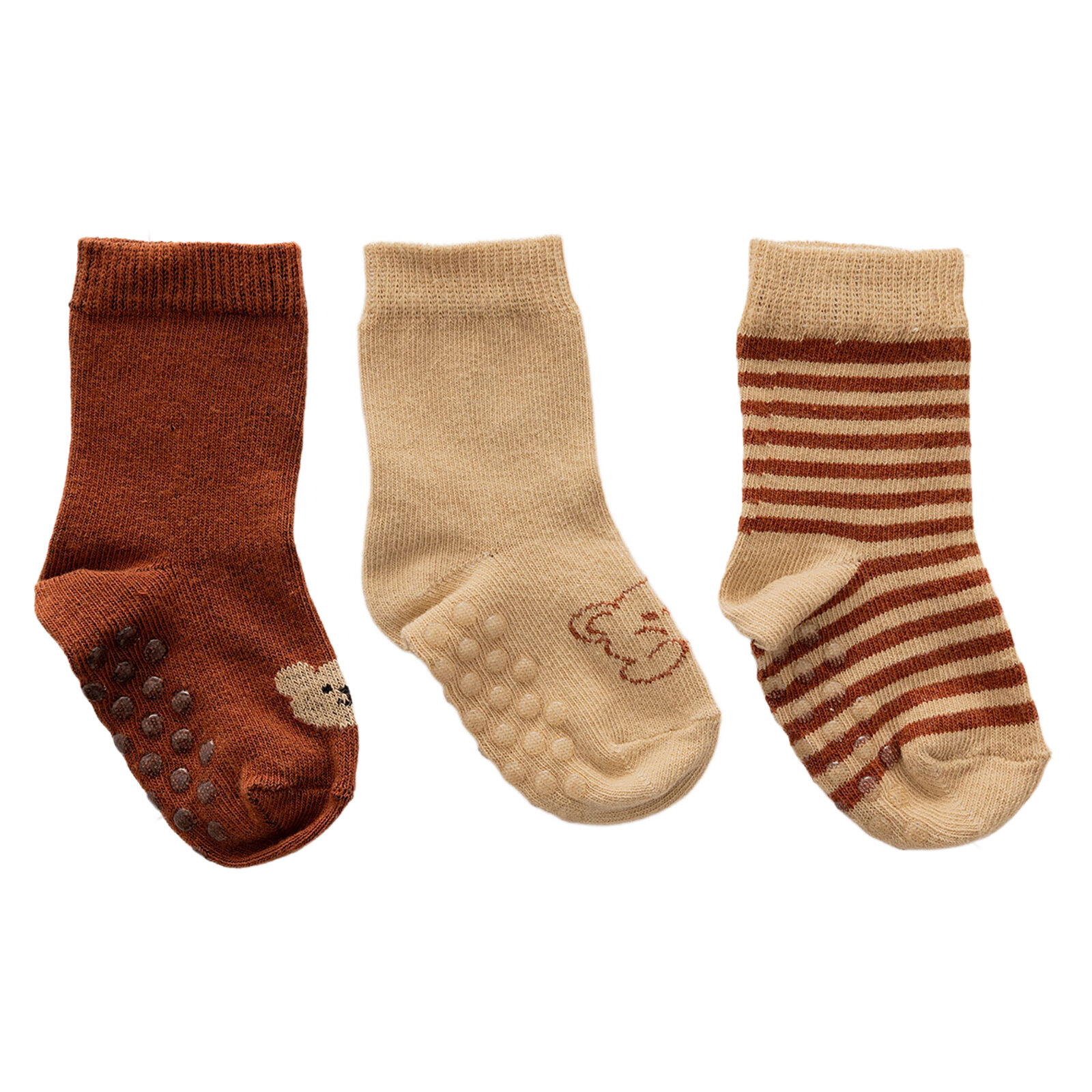 Erkek Bebek 3lü Kaydırmaz Çorap Erkek Bebek 3lü Kaydırmaz Çorap
