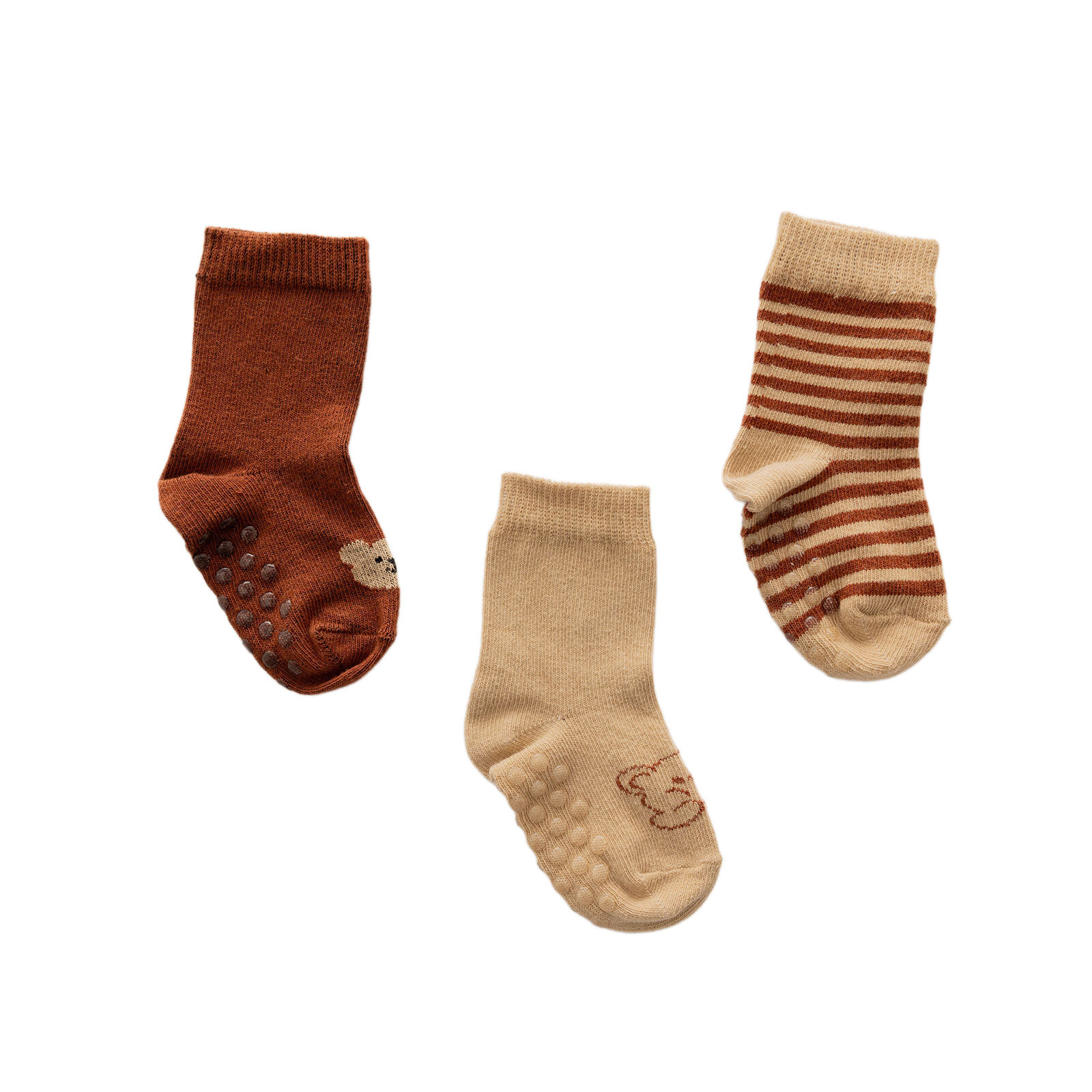 Erkek Bebek 3lü Kaydırmaz Çorap Erkek Bebek 3lü Kaydırmaz Çorap