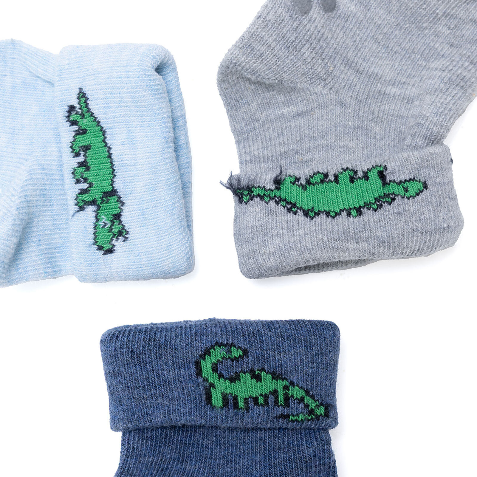 Erkek Bebek 3lü Kıvrık Çorap