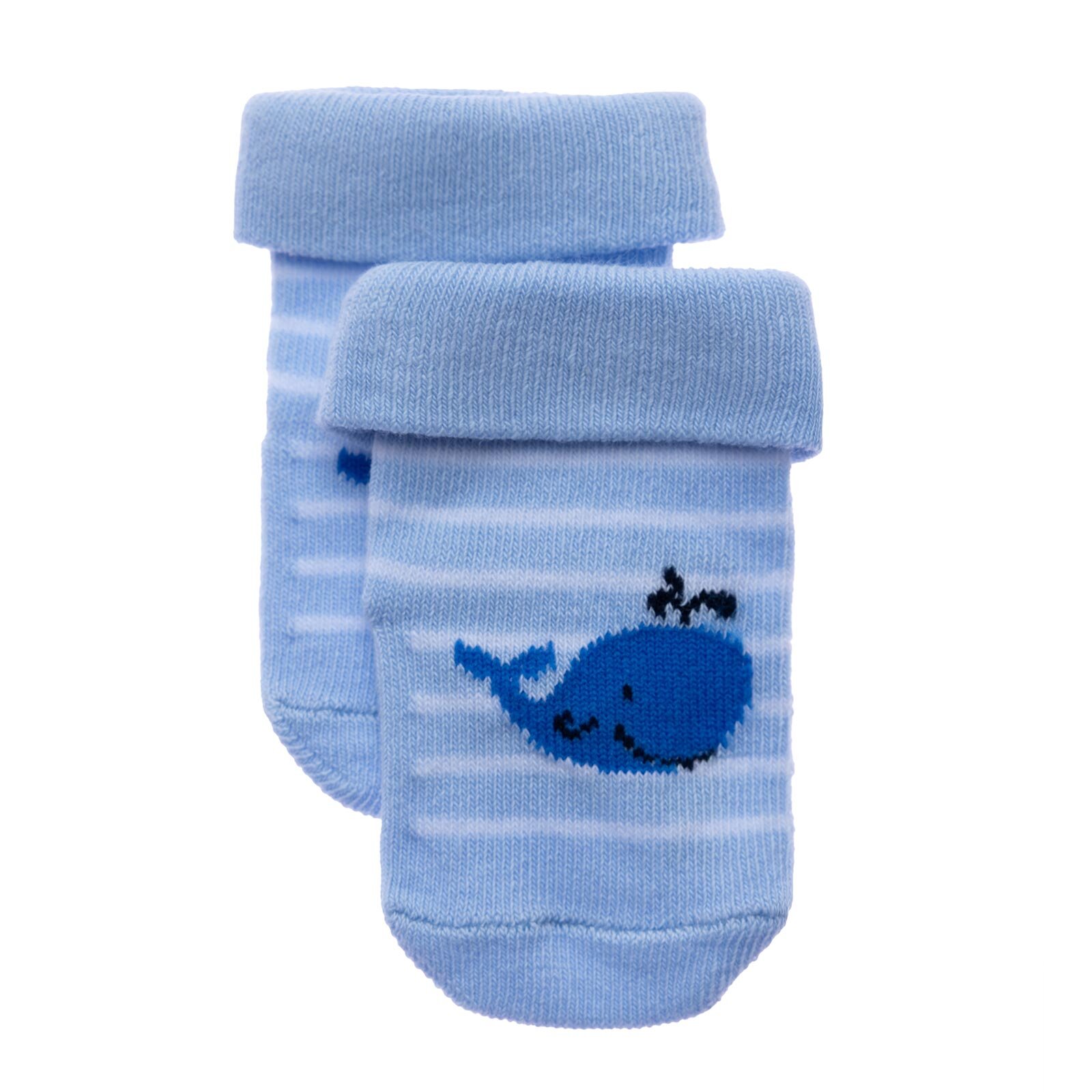 Erkek Bebek 3lü Kıvrık Çorap