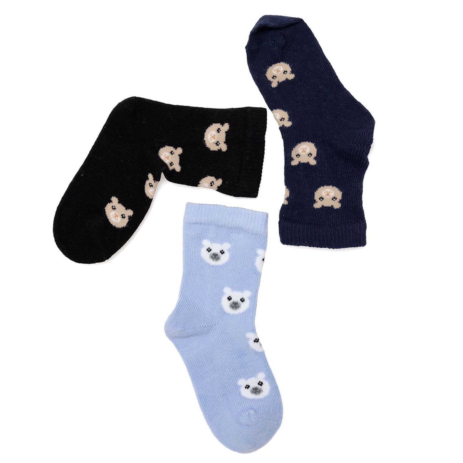 Erkek Bebek 3lü Soket Çorap Erkek Bebek 3lü Soket Çorap