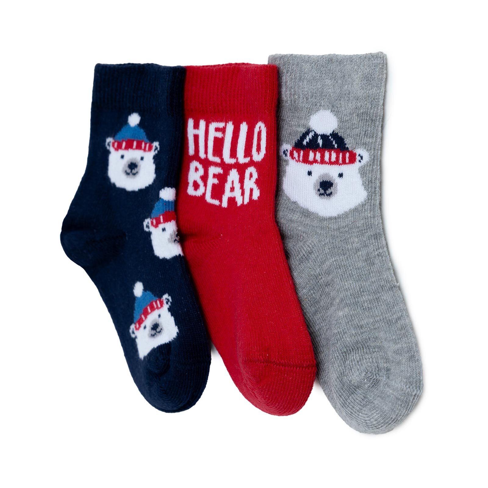 Erkek Bebek 3lü Soket Çorap