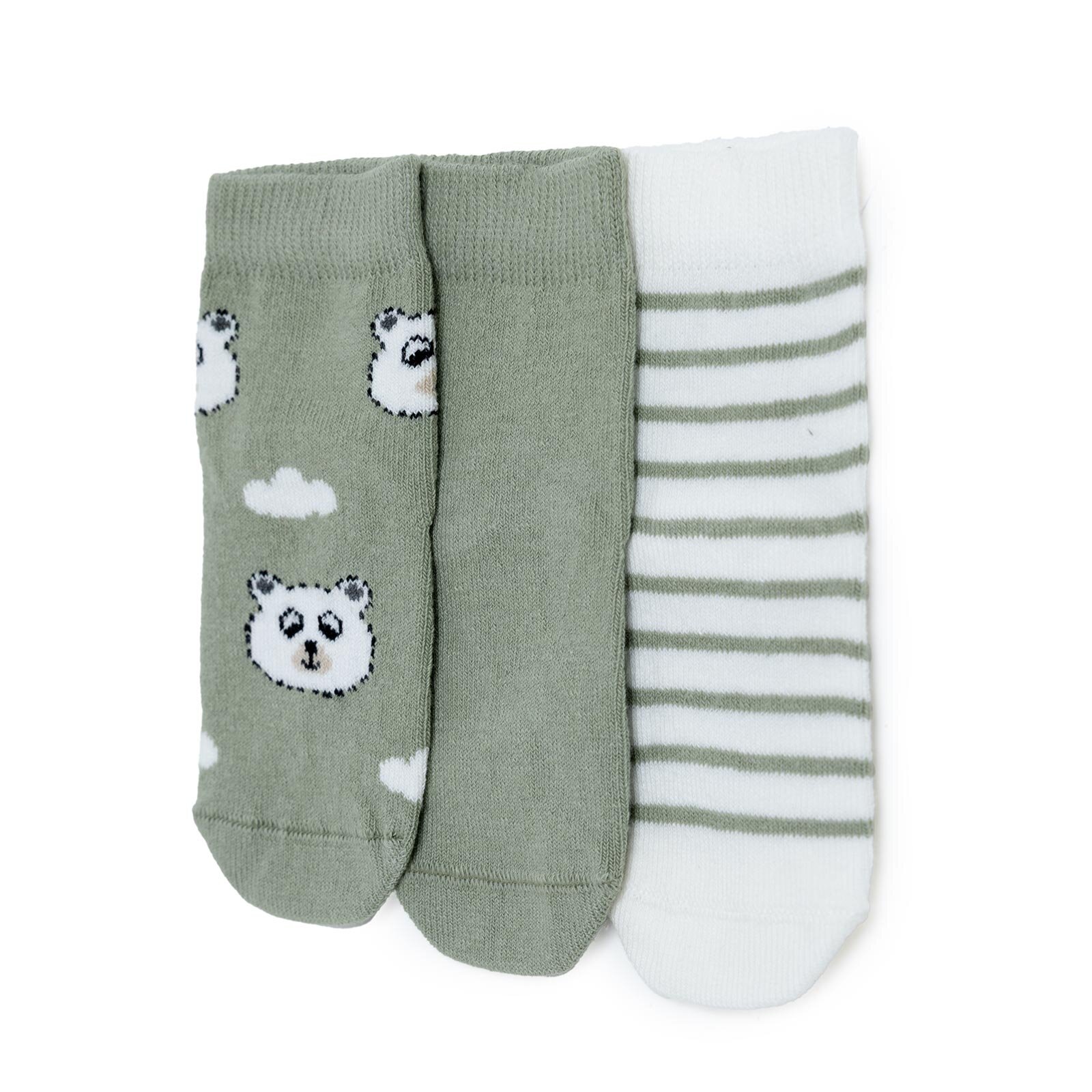Erkek Bebek 3lü Soket Çorap Erkek Bebek 3lü Soket Çorap
