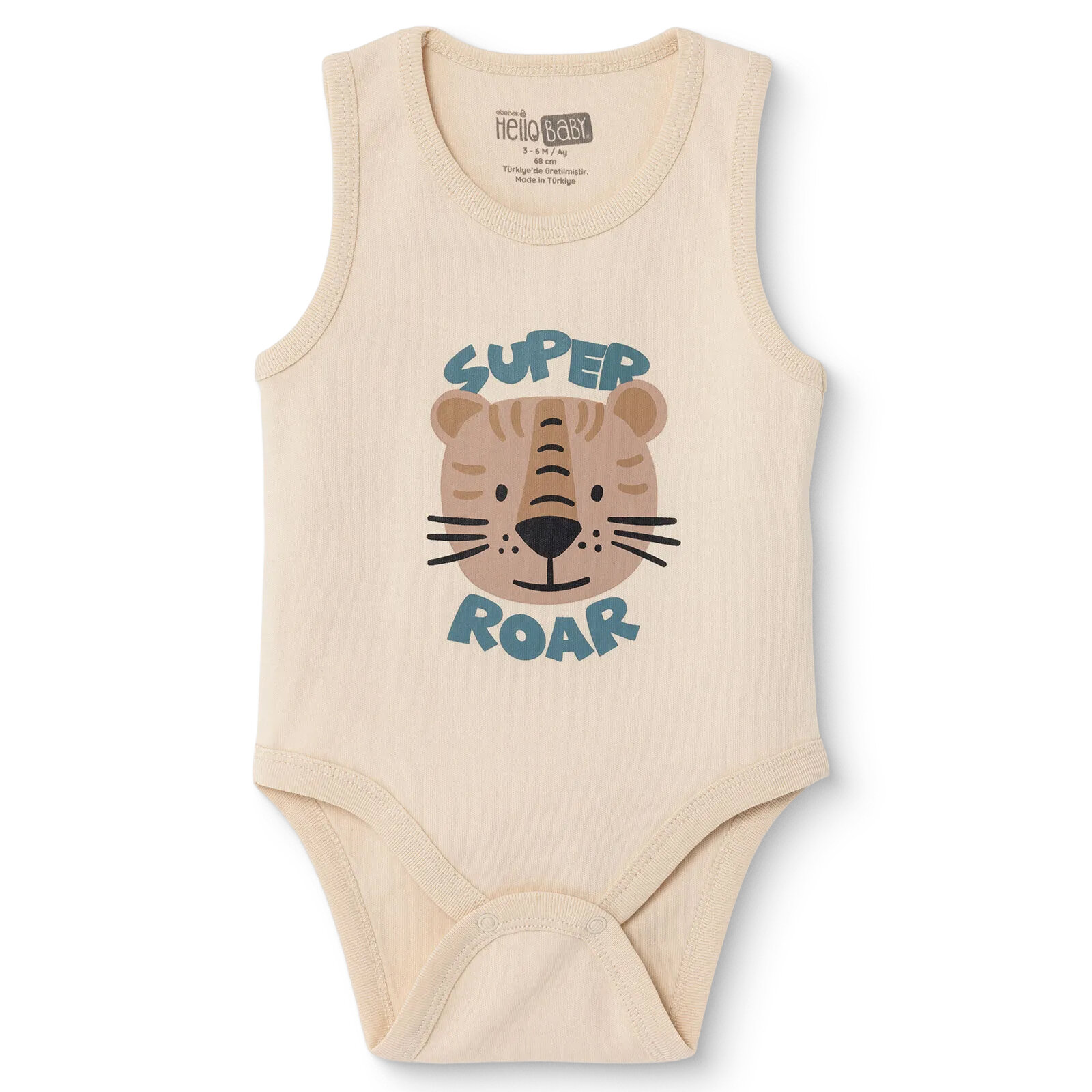 Erkek Bebek Atlet Body İnterlok Bisiklet Yaka Atlet Kol