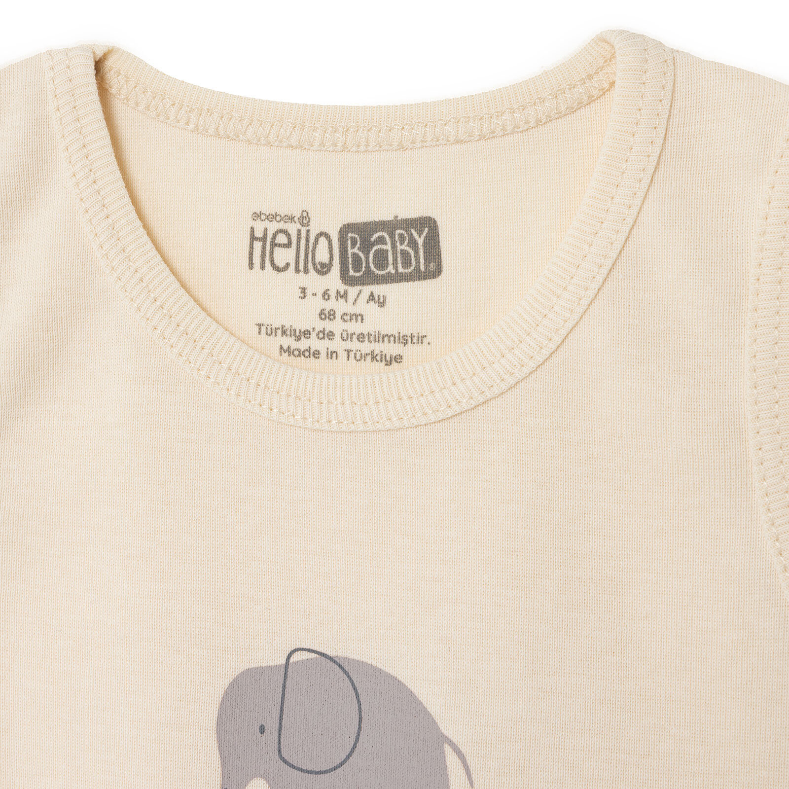 Erkek Bebek Atlet Body Ribana Bisiklet Yaka Kısa Kol