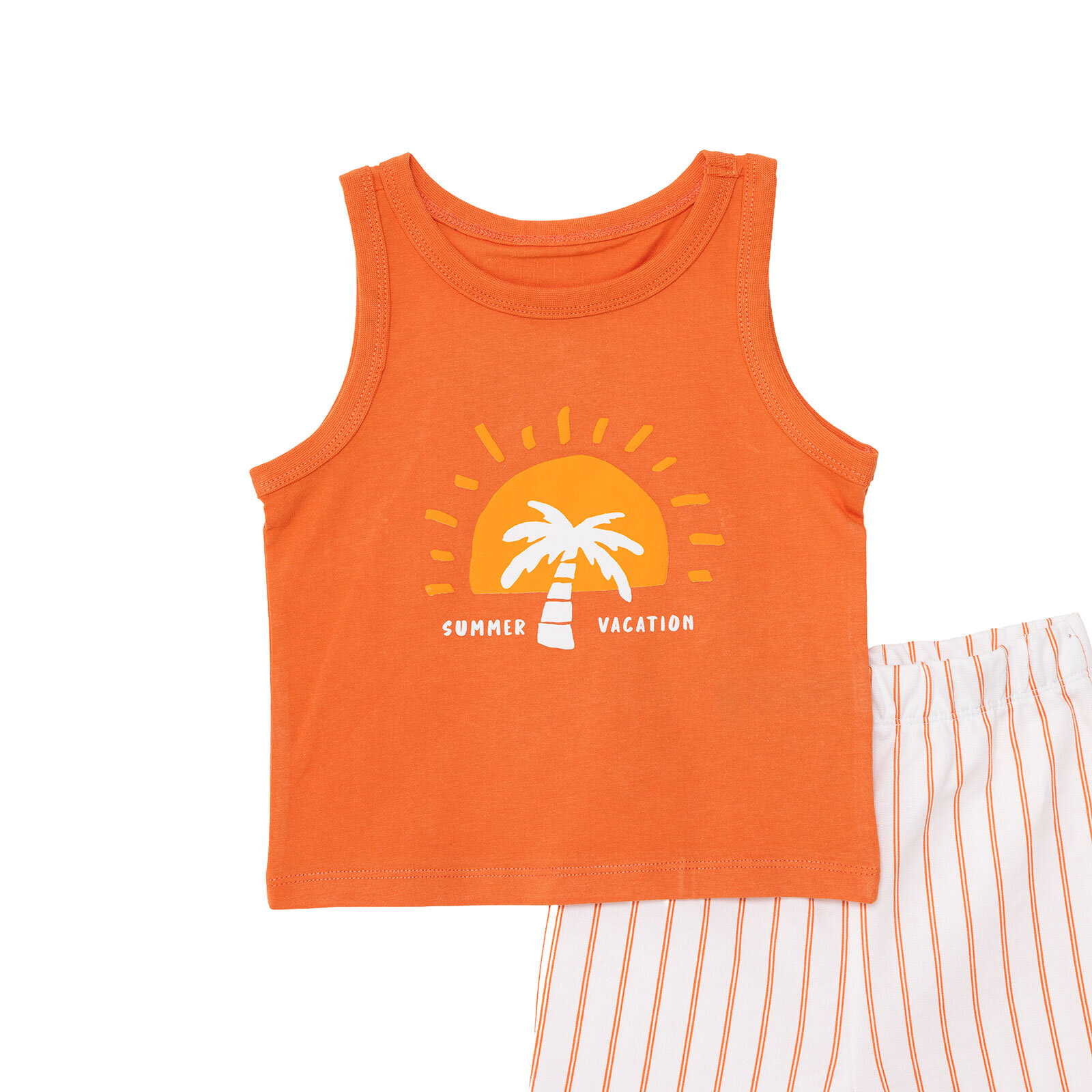 Erkek Bebek Atlet-Şort Süprem Bisiklet Yaka Atlet Kol Reçme Paça