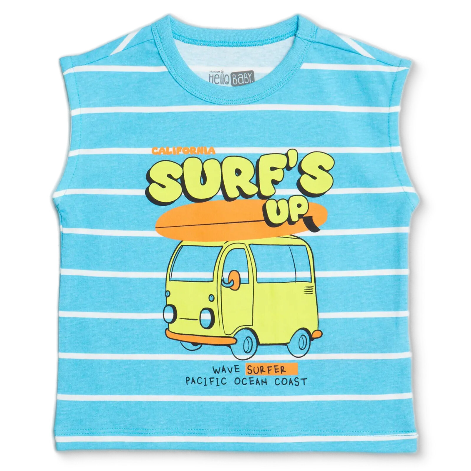 Erkek Bebek Atlet Tshirt Süprem Bisiklet Yaka Atlet Kol