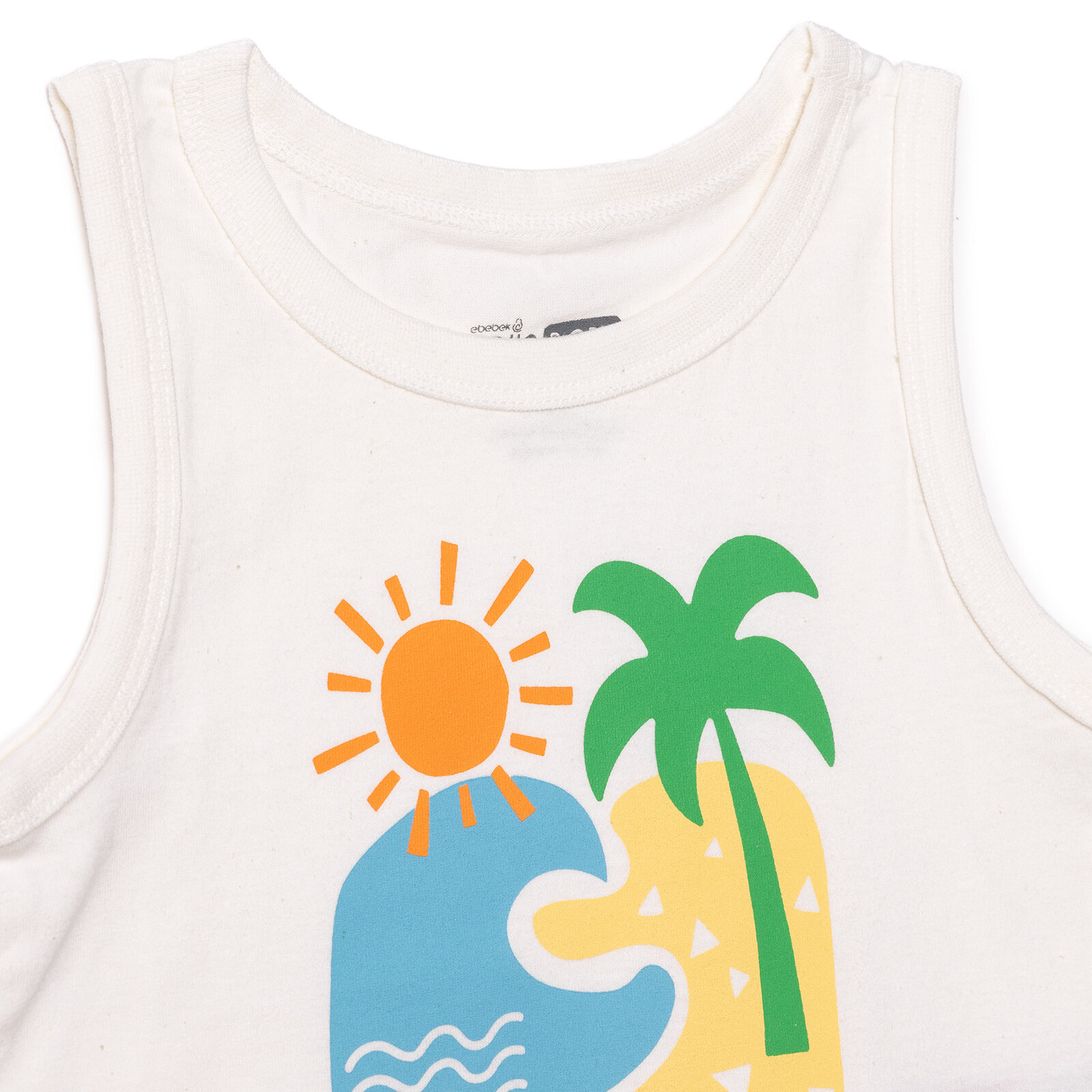 Erkek Bebek Atlet Tshirt Süprem Bisiklet Yaka Atlet Kol