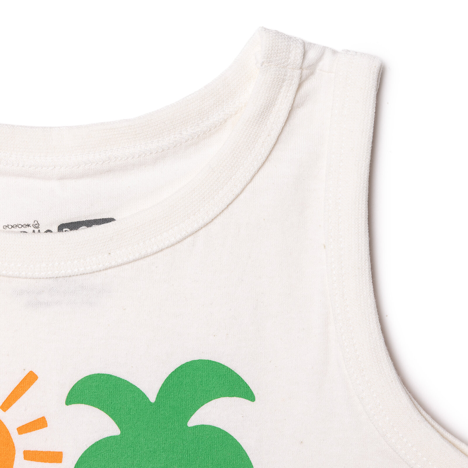 Erkek Bebek Atlet Tshirt Süprem Bisiklet Yaka Atlet Kol