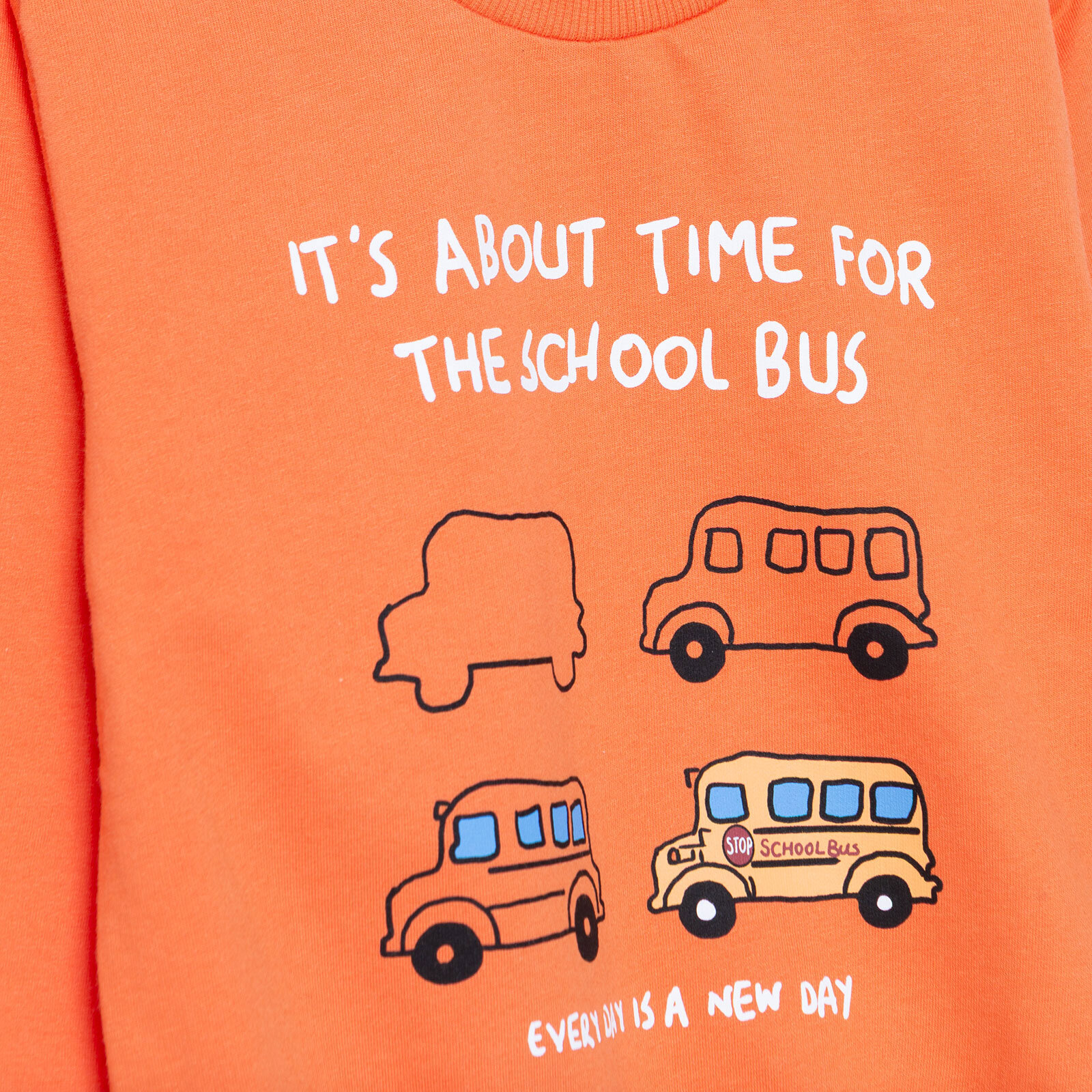 Erkek Bebek Basic Sweatshirt Şardonlu Bisiklet Yaka Uzun Kol