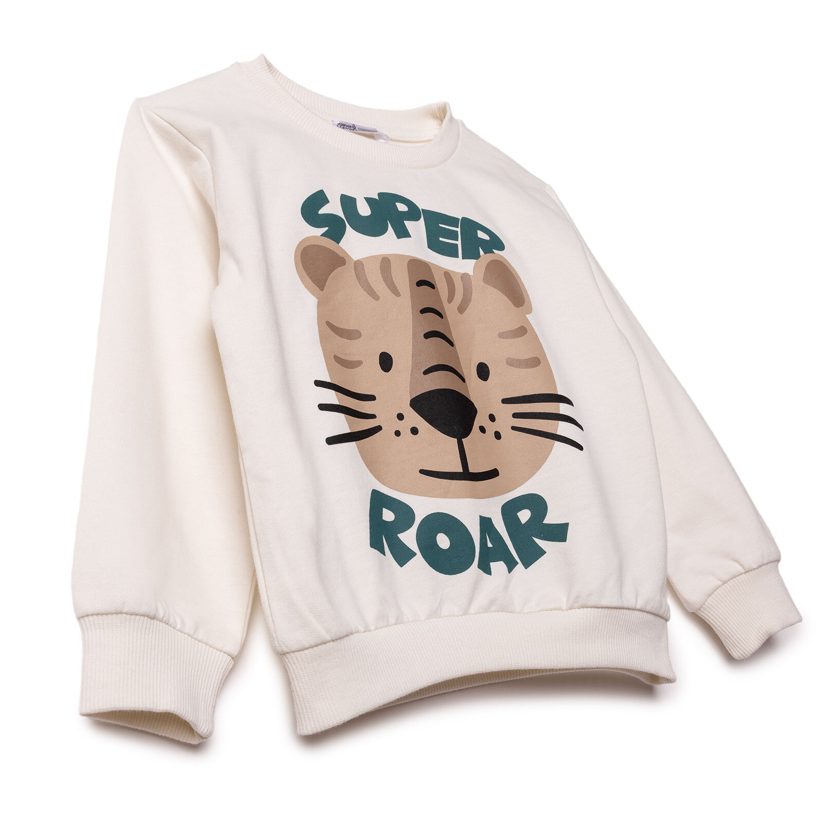 Erkek Bebek Basic Sweatshirt Şardonlu Bisiklet Yaka Uzun Kol Erkek Bebek Basic Sweatshirt Şardonlu Bisiklet Yaka Uzun Kol