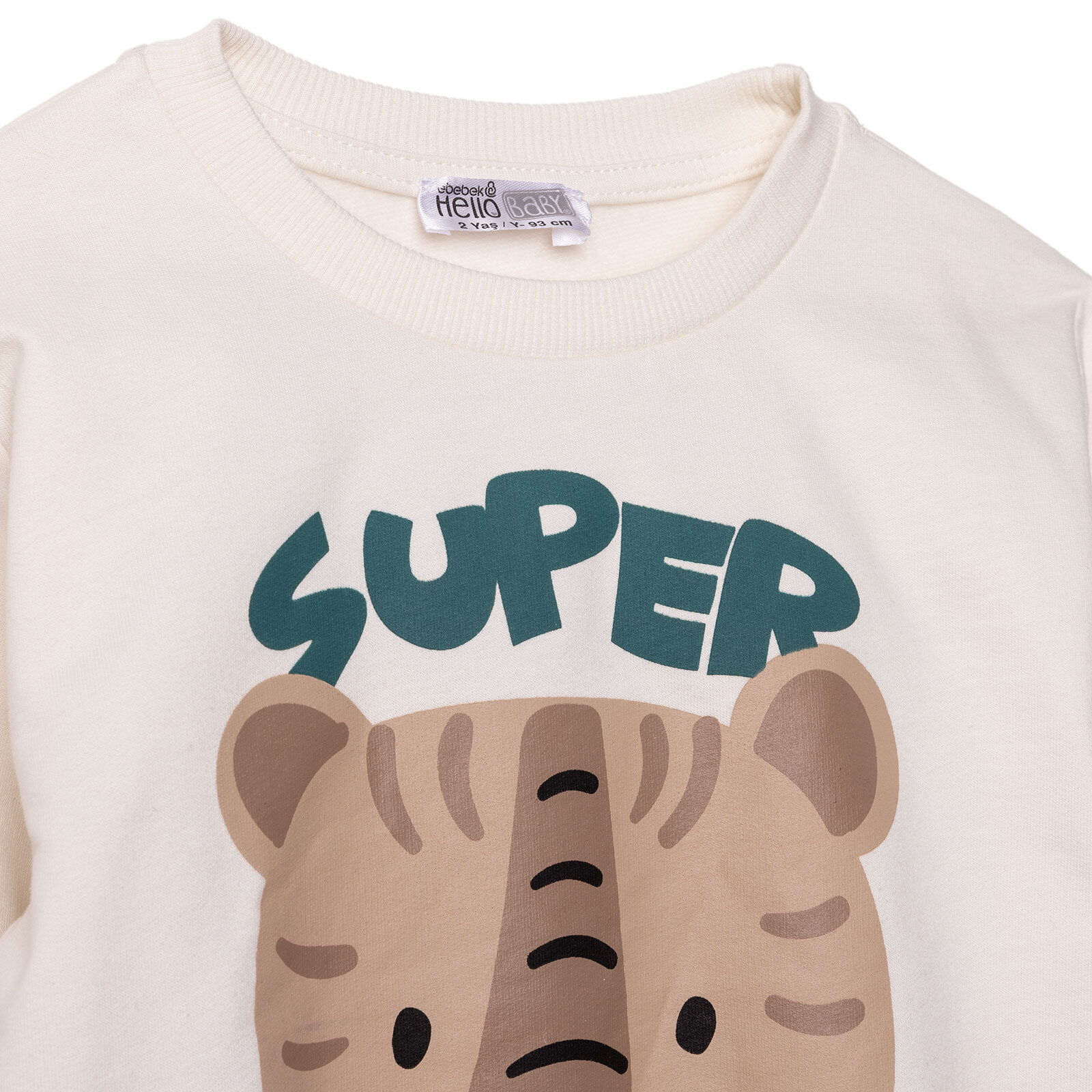 Erkek Bebek Basic Sweatshirt Şardonlu Bisiklet Yaka Uzun Kol Erkek Bebek Basic Sweatshirt Şardonlu Bisiklet Yaka Uzun Kol