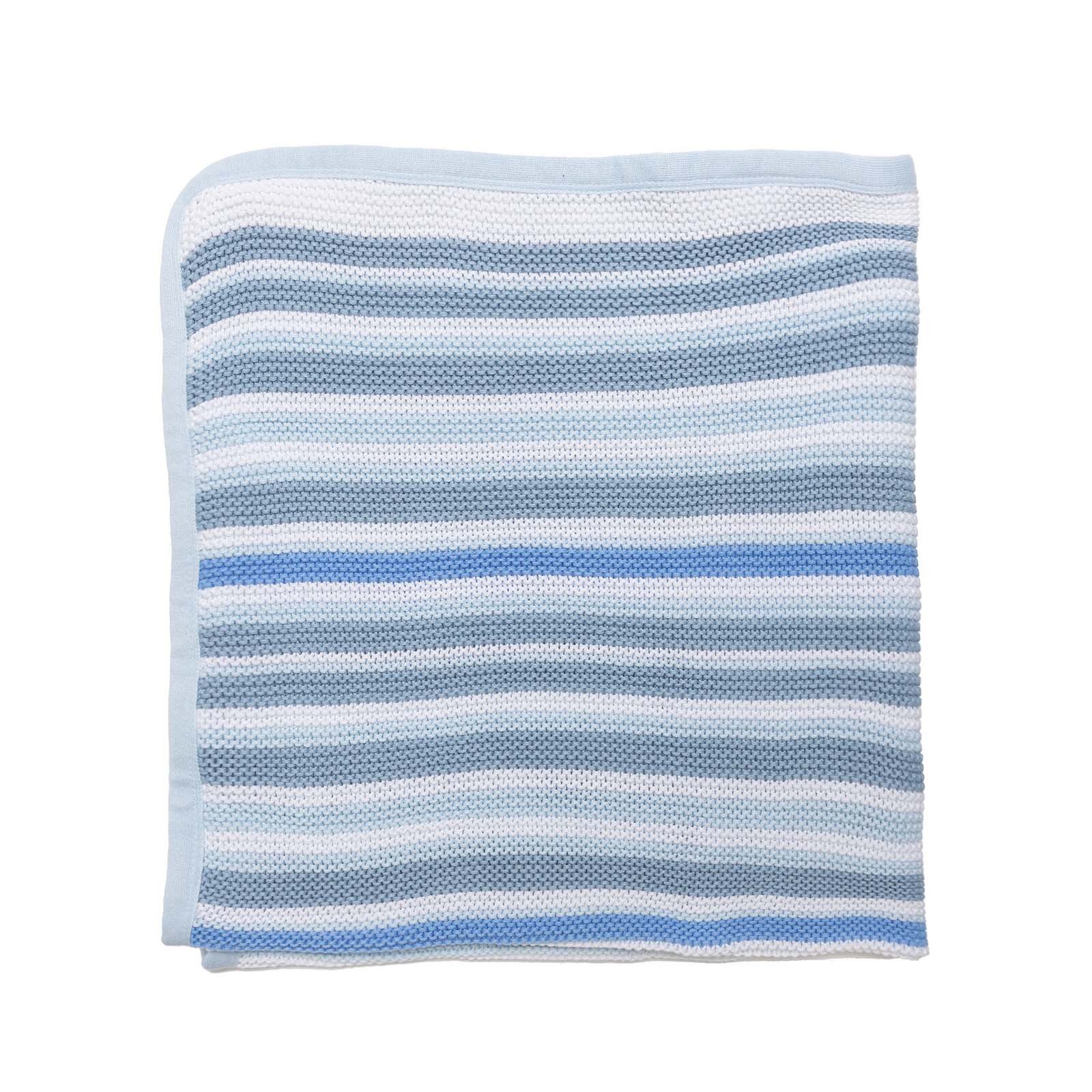 Erkek Bebek Battaniye Triko 90 x 100cm