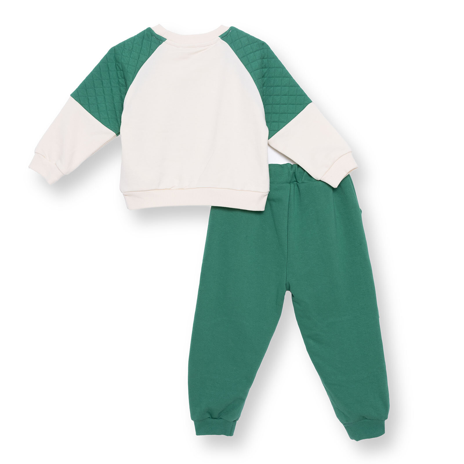 Erkek Bebek Camp Life Eşofman Takımı Bisiklet Yaka Uzun Kol Ribana Paça