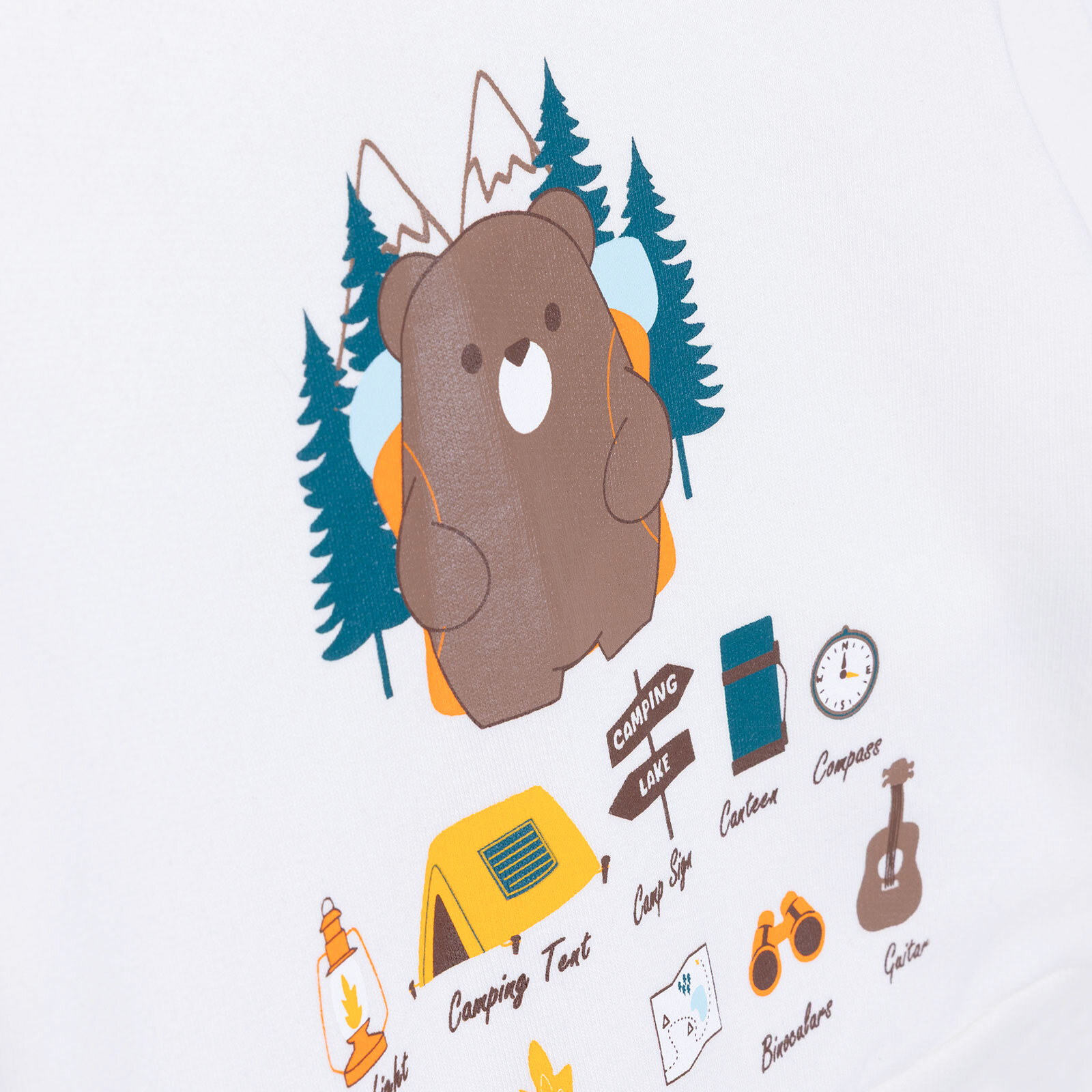 Erkek Bebek Camp Life Kapüşonlu Sweatshirt Fermuarlı Uzun Kol