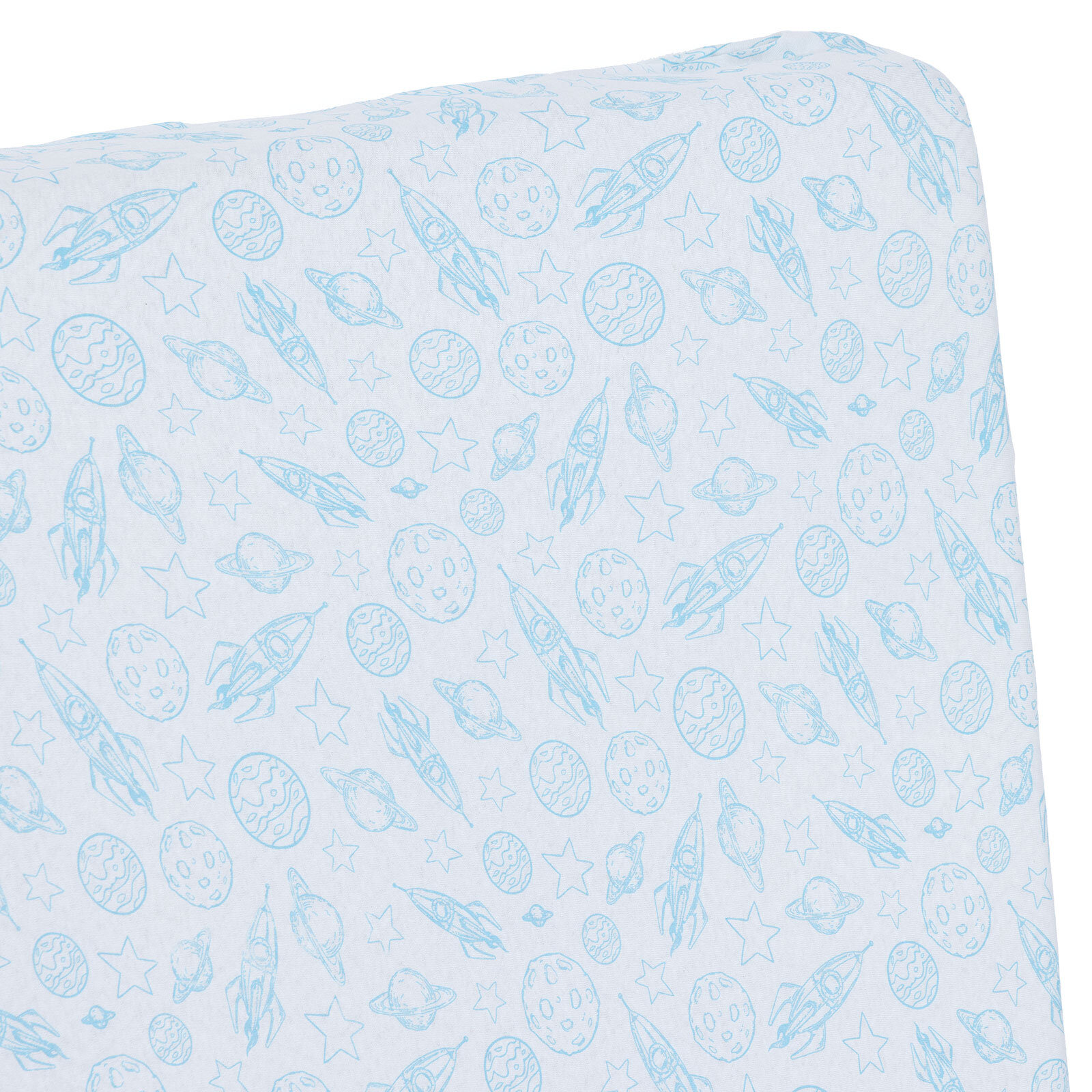 Erkek Bebek Çarşaf Poplin Lastikli 70x140 cm