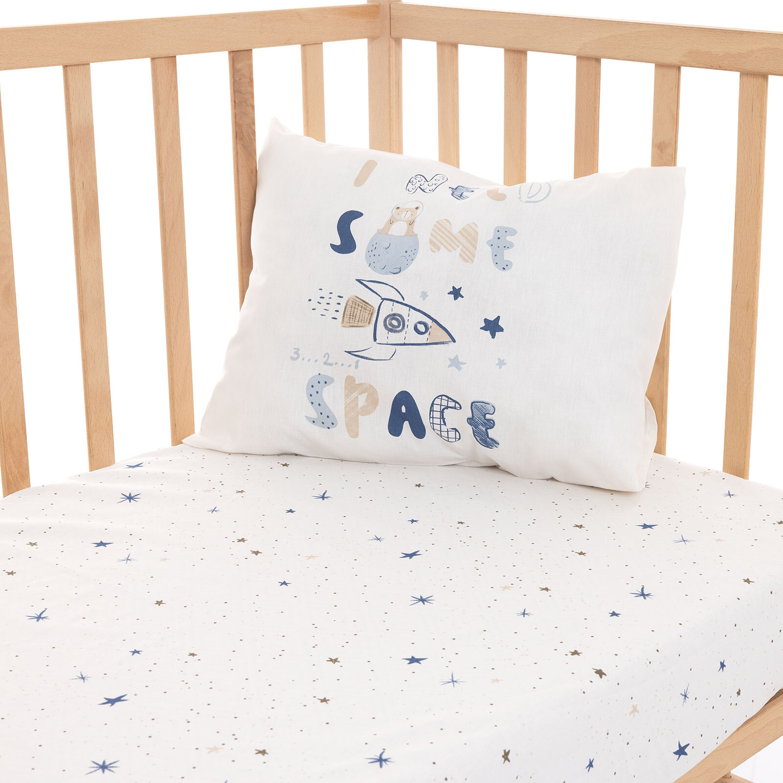 Erkek Bebek Çarşaf Set Poplin 70 x 140cm