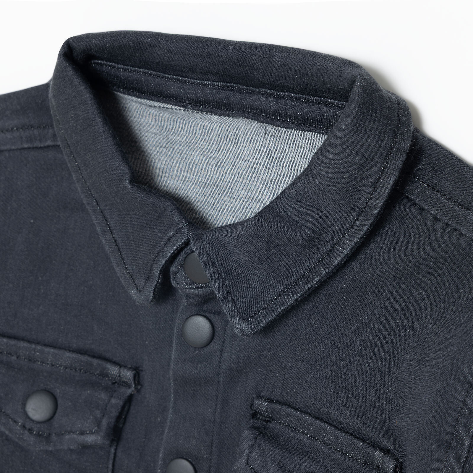 Erkek Bebek Cool Boy Gömlek Denim Modelli Yaka Uzun Kol