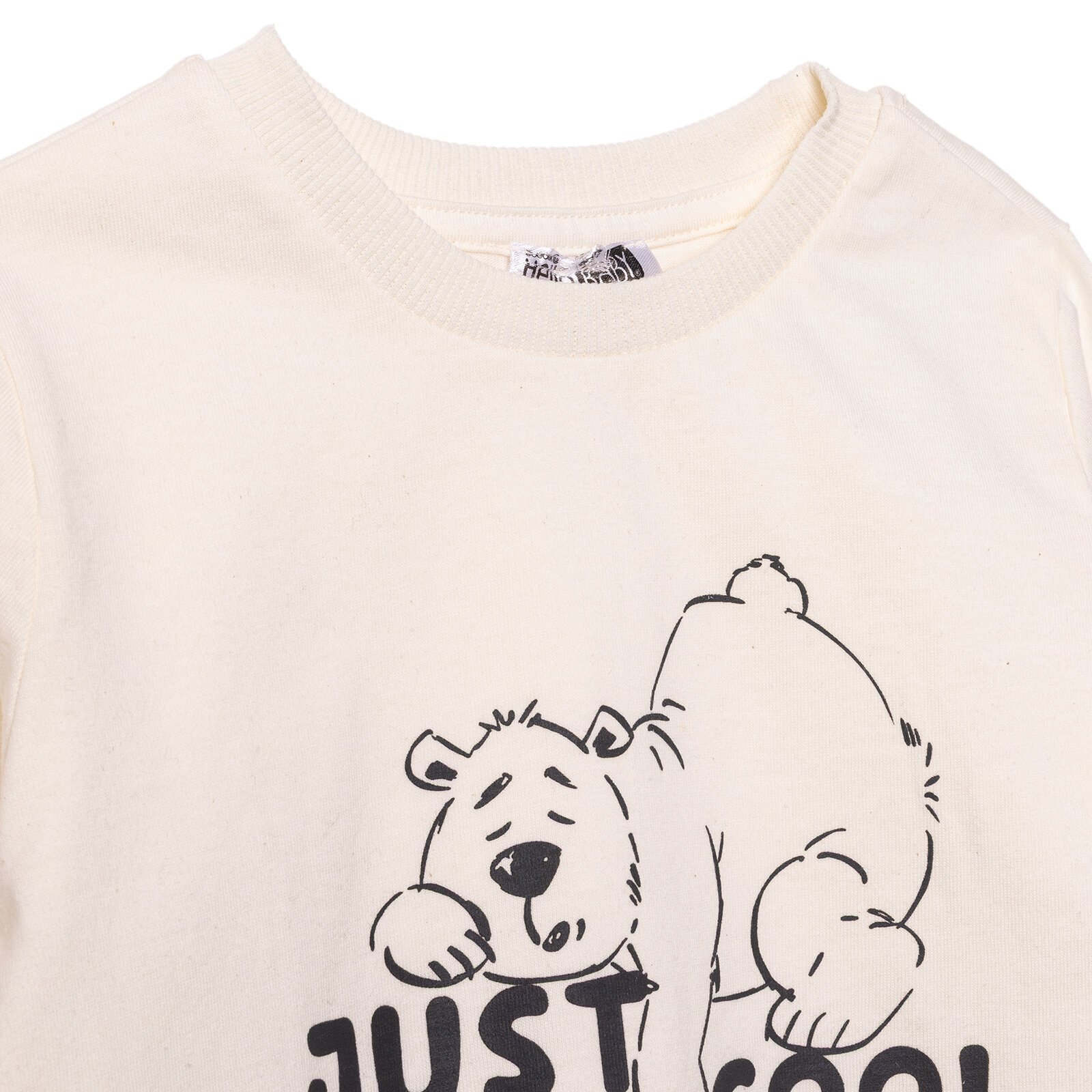 Erkek Bebek Cool Boy Uzun Kol Tshirt Bisiklet Yaka Uzun Kol