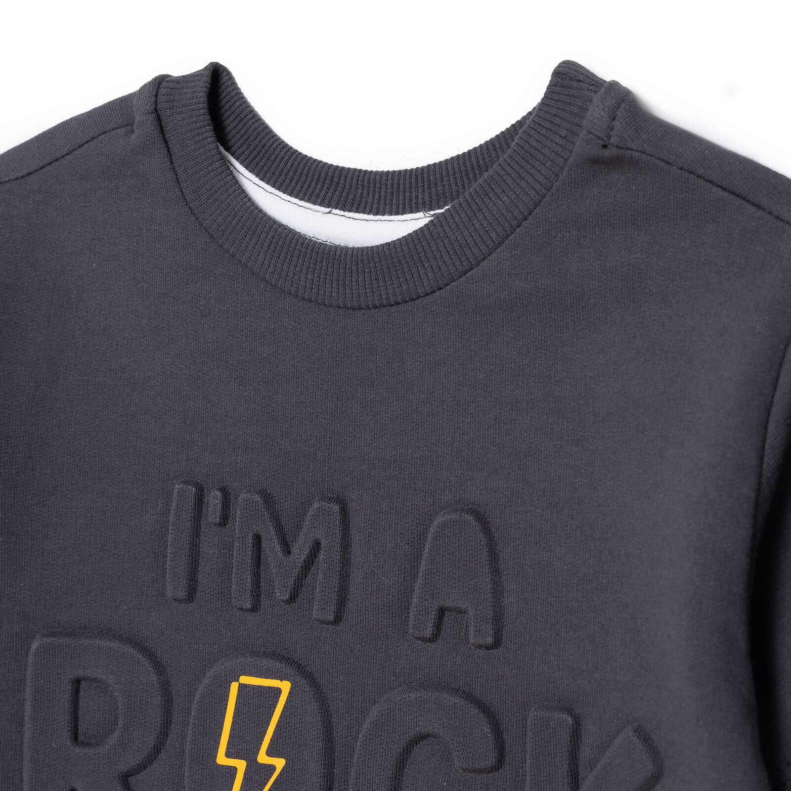 Erkek Bebek Cool Boy Uzun Kol Tshirt İki İplik Bisiklet Yaka Uzun Kol