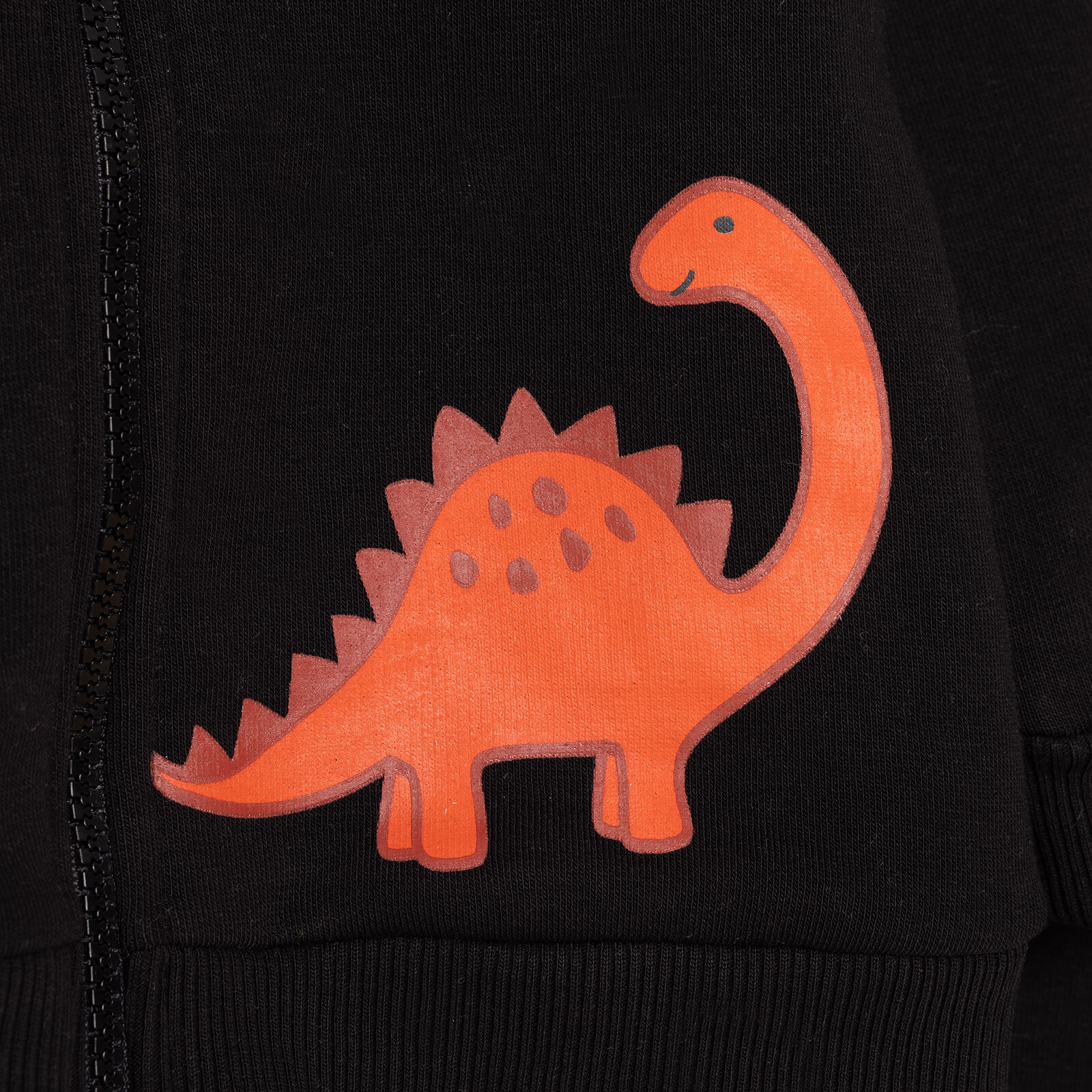 Erkek Bebek Cool Dino Eşofman Takımı Üç İplik Kapüşonlu Yaka Uzun Kol Ribanalı Paça