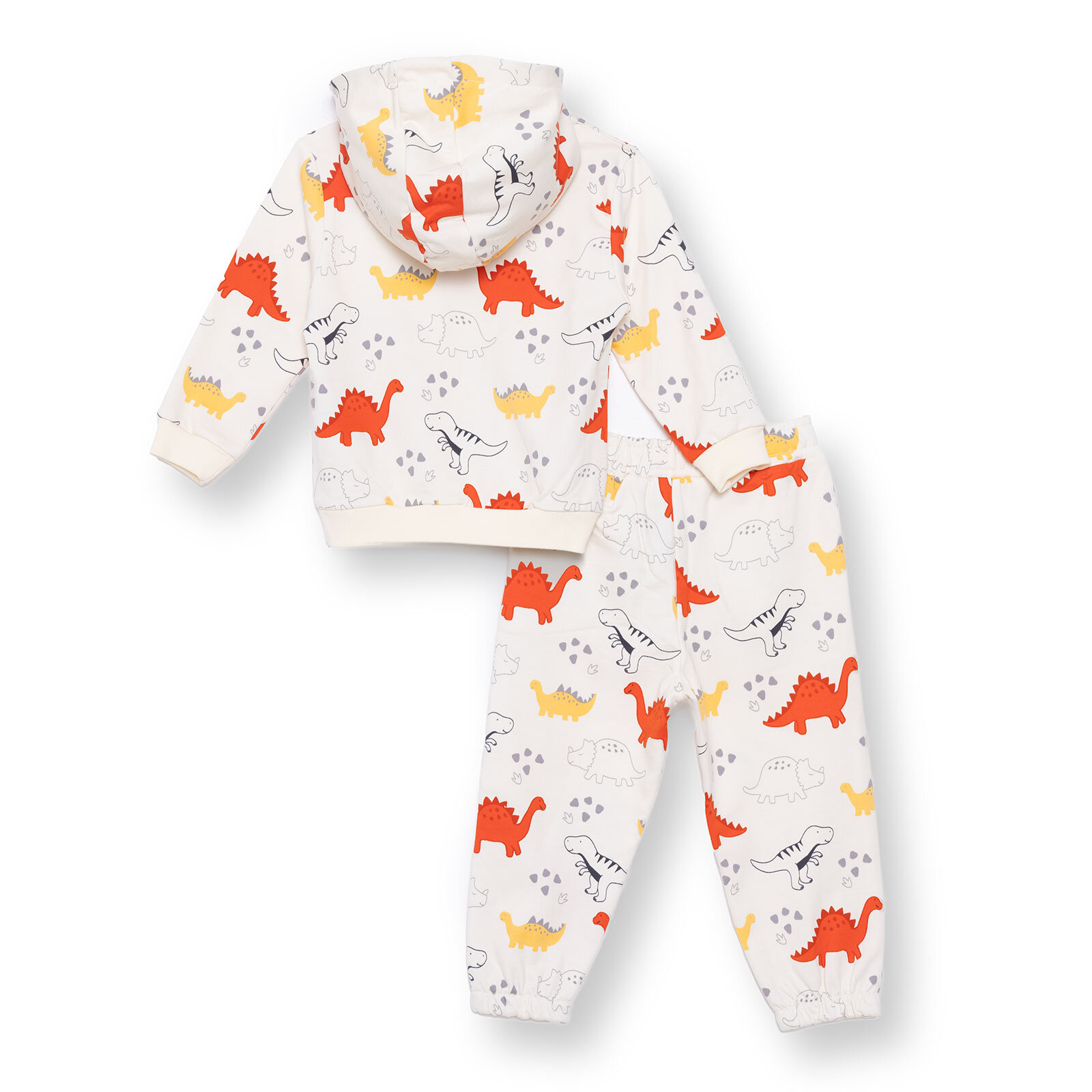 Erkek Bebek Cool Dino Eşofman Takımı Uzun Kol Lastikli Paça
