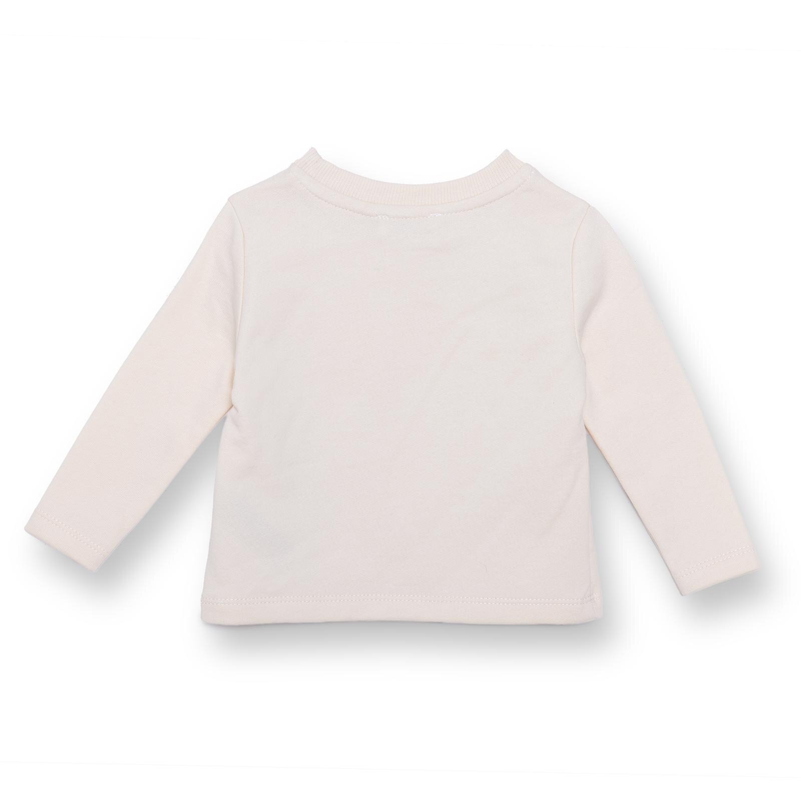 Erkek Bebek Cool Dino Uzun Kol Tshirt İki İplik Bisiklet Yaka