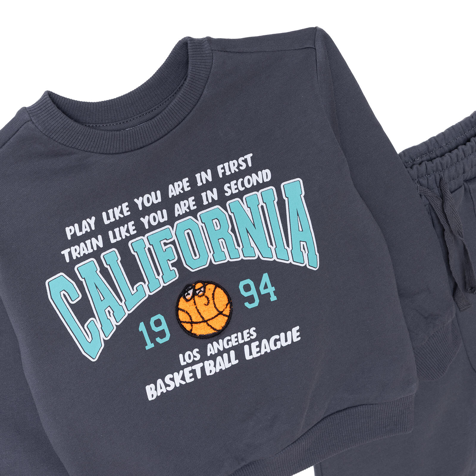 Erkek Bebek Eşofman Takım Bisiklet Yaka Uzun Kol