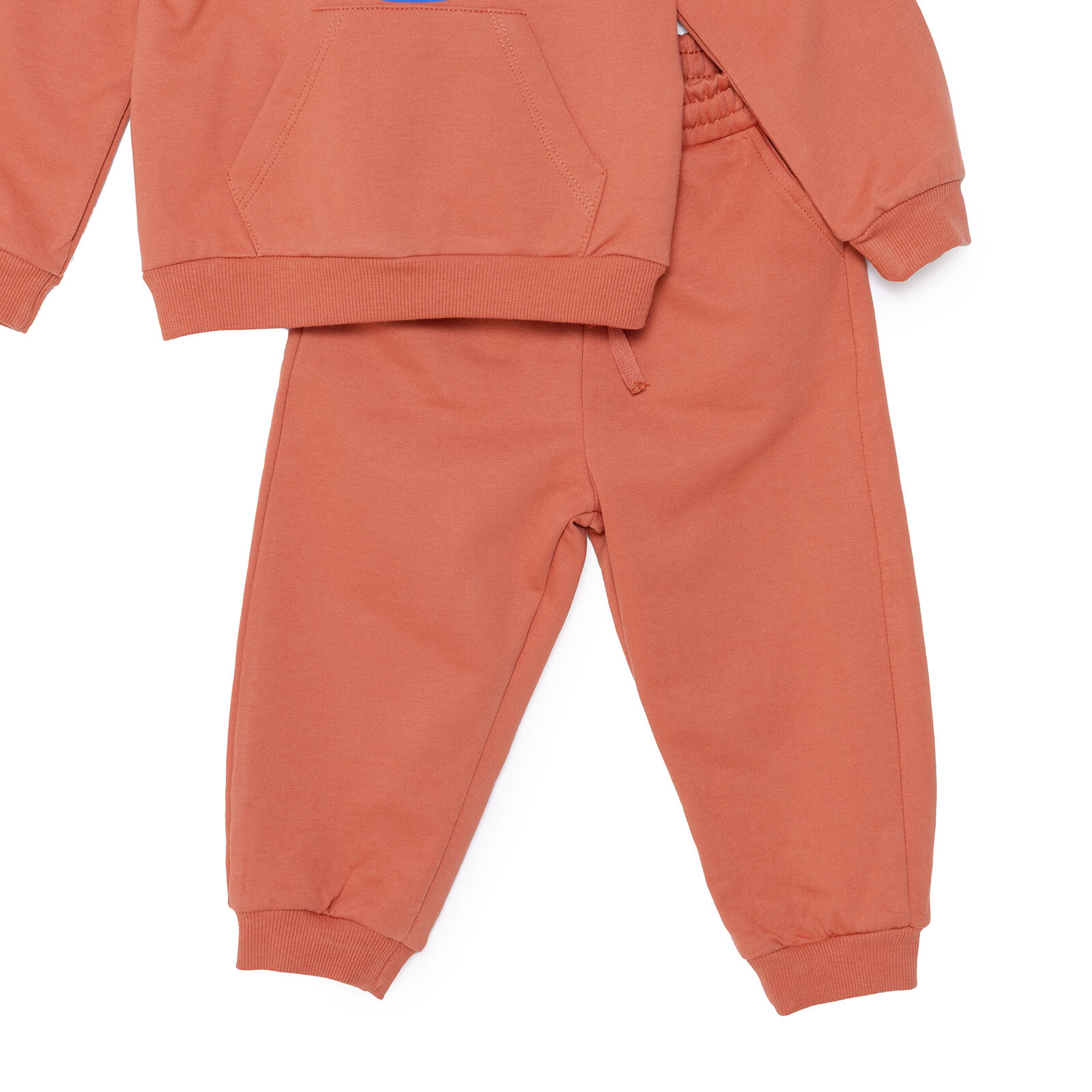 Erkek Bebek Eşofman Takımı Bisiklet Yaka Uzun Kol Ribanalı Paça