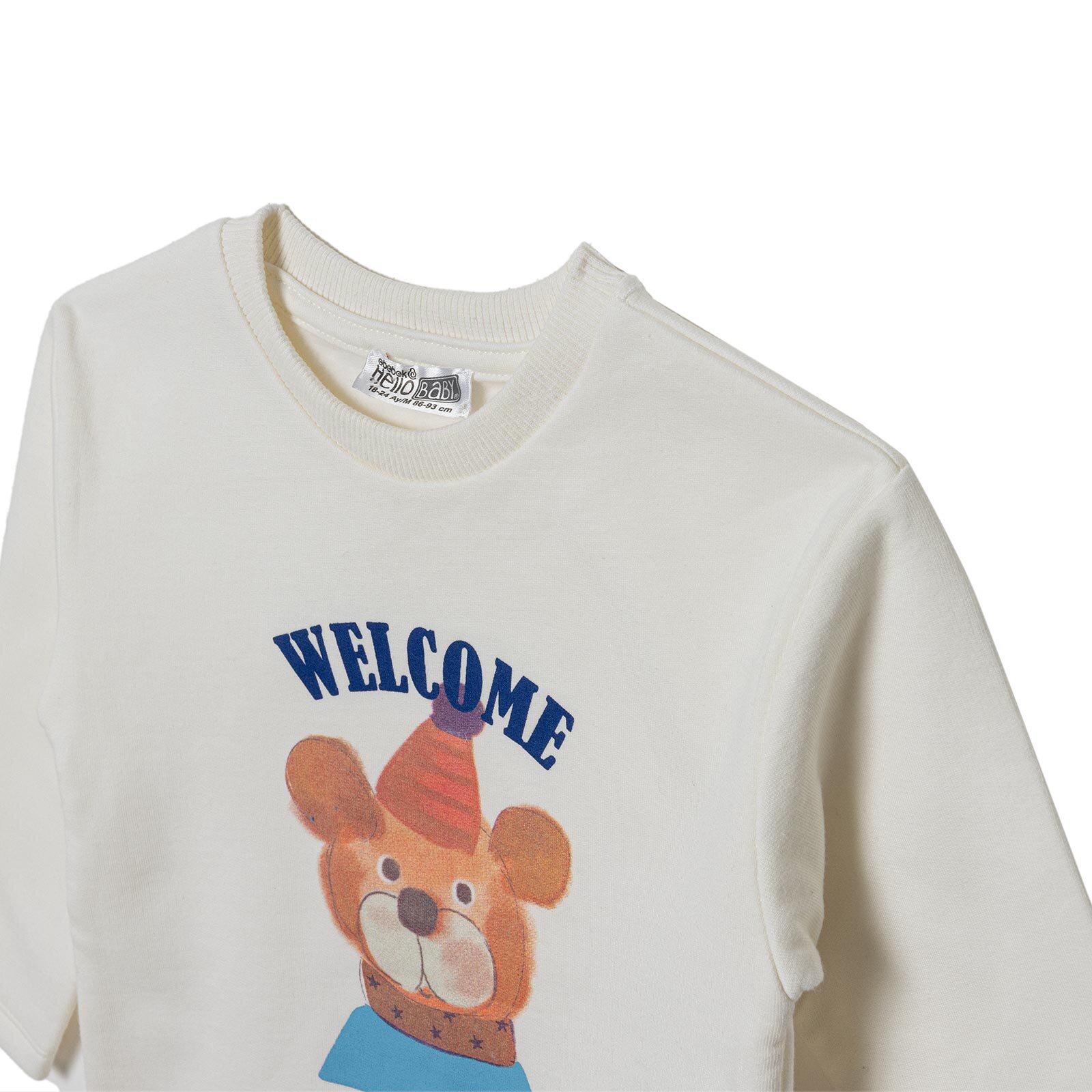 Erkek Bebek Eşofman Takımı Circus Bisiklet Yaka Uzun Kol Duble Paça