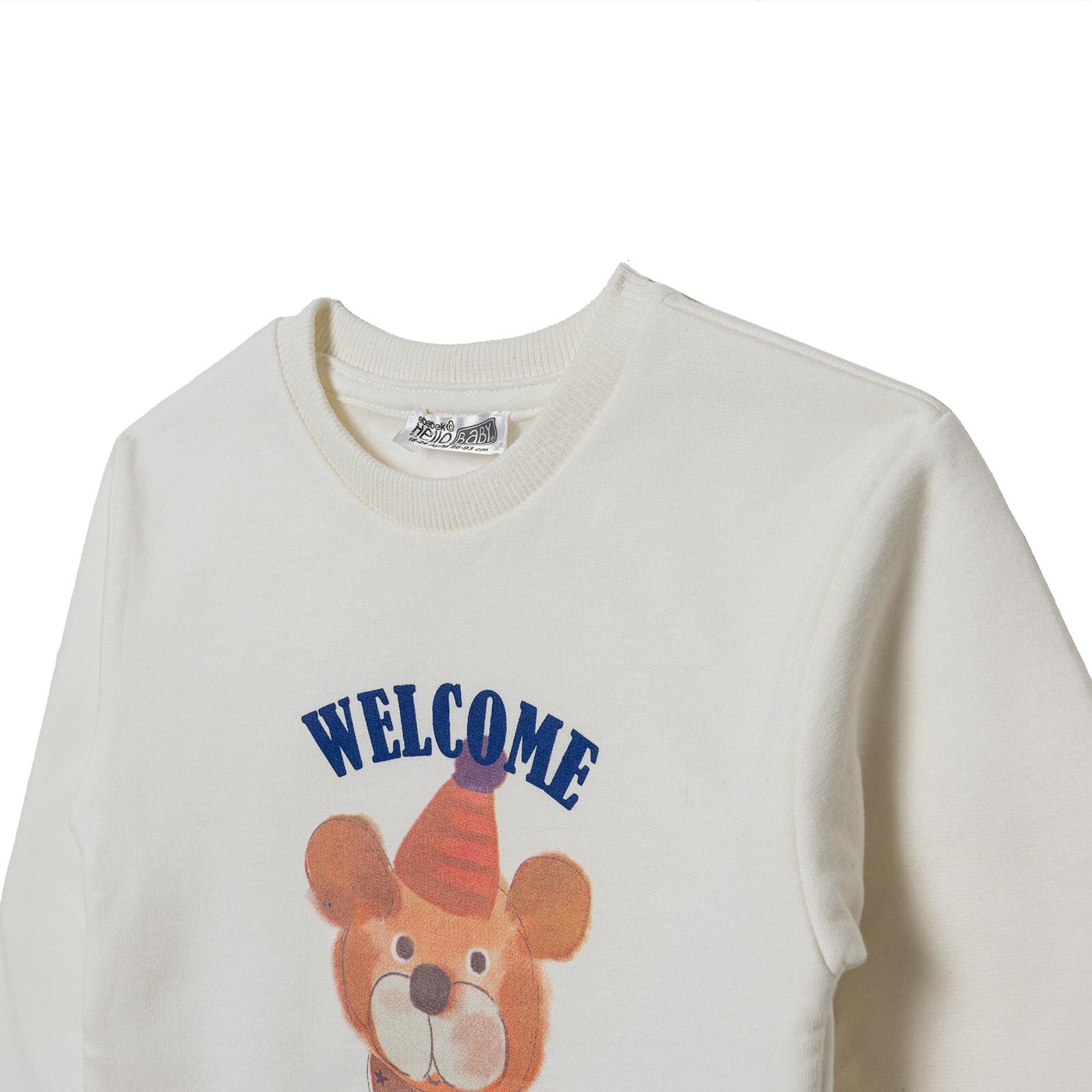 Erkek Bebek Eşofman Takımı Circus Bisiklet Yaka Uzun Kol Duble Paça