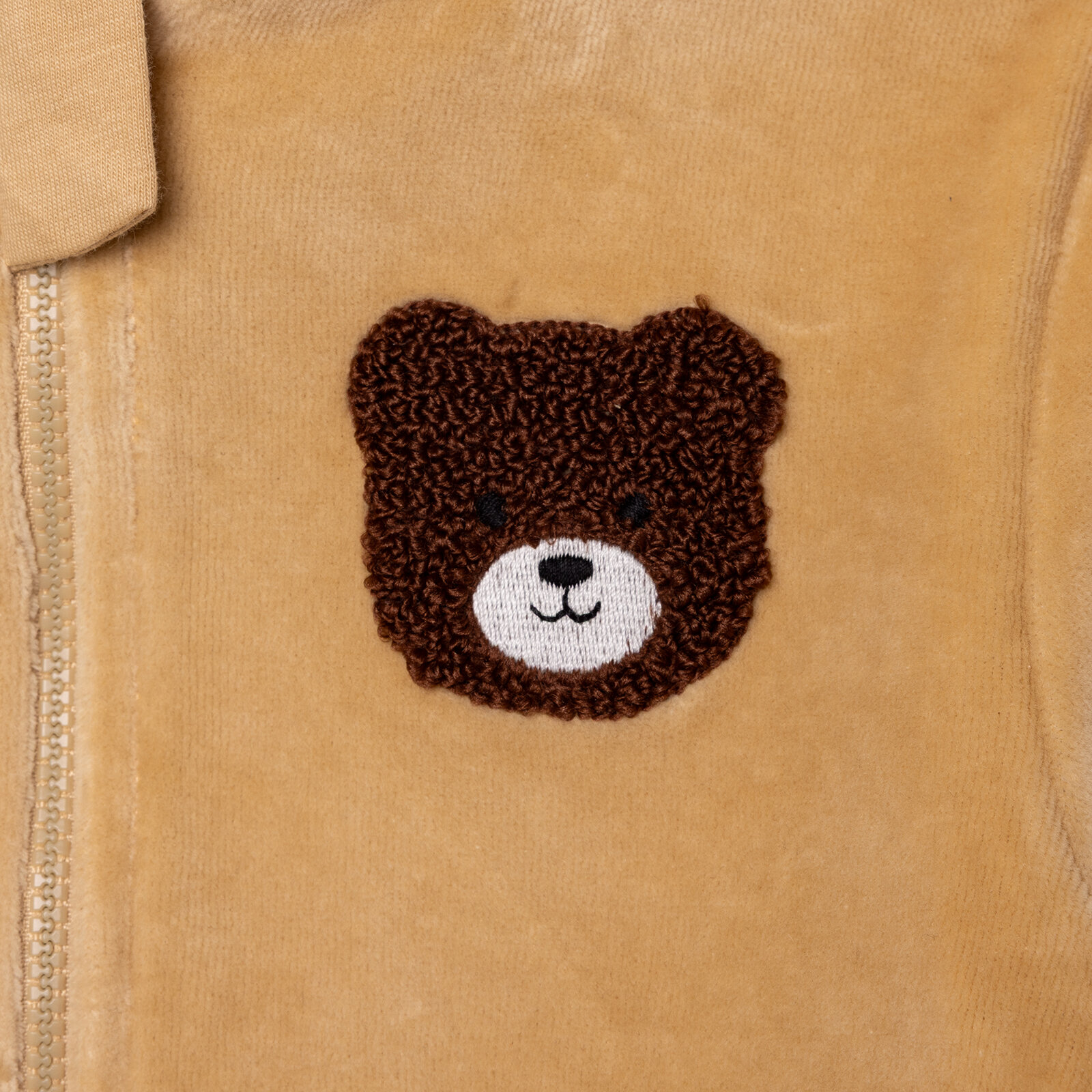 Erkek Bebek Eşofman Takımı Fitilli Kadife Örme Kapüşonlu Yaka Uzun Kol Ribanalı Paça