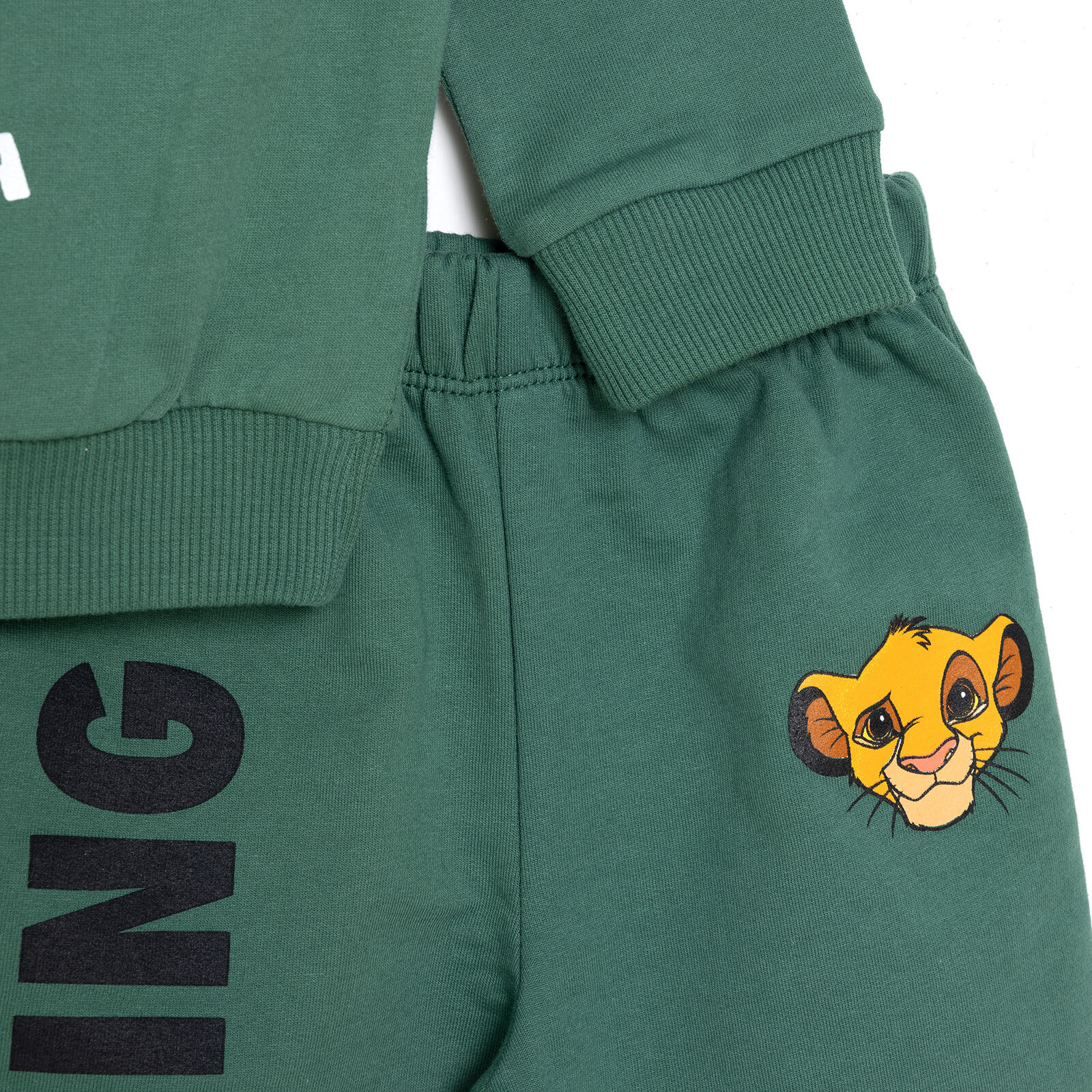 Erkek Bebek Eşofman Takımı İki İplik Bisiklet Yaka Uzun Kol Ribanalı Paça