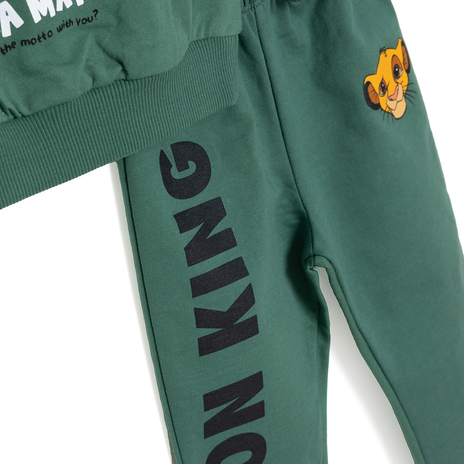 Erkek Bebek Eşofman Takımı İki İplik Bisiklet Yaka Uzun Kol Ribanalı Paça